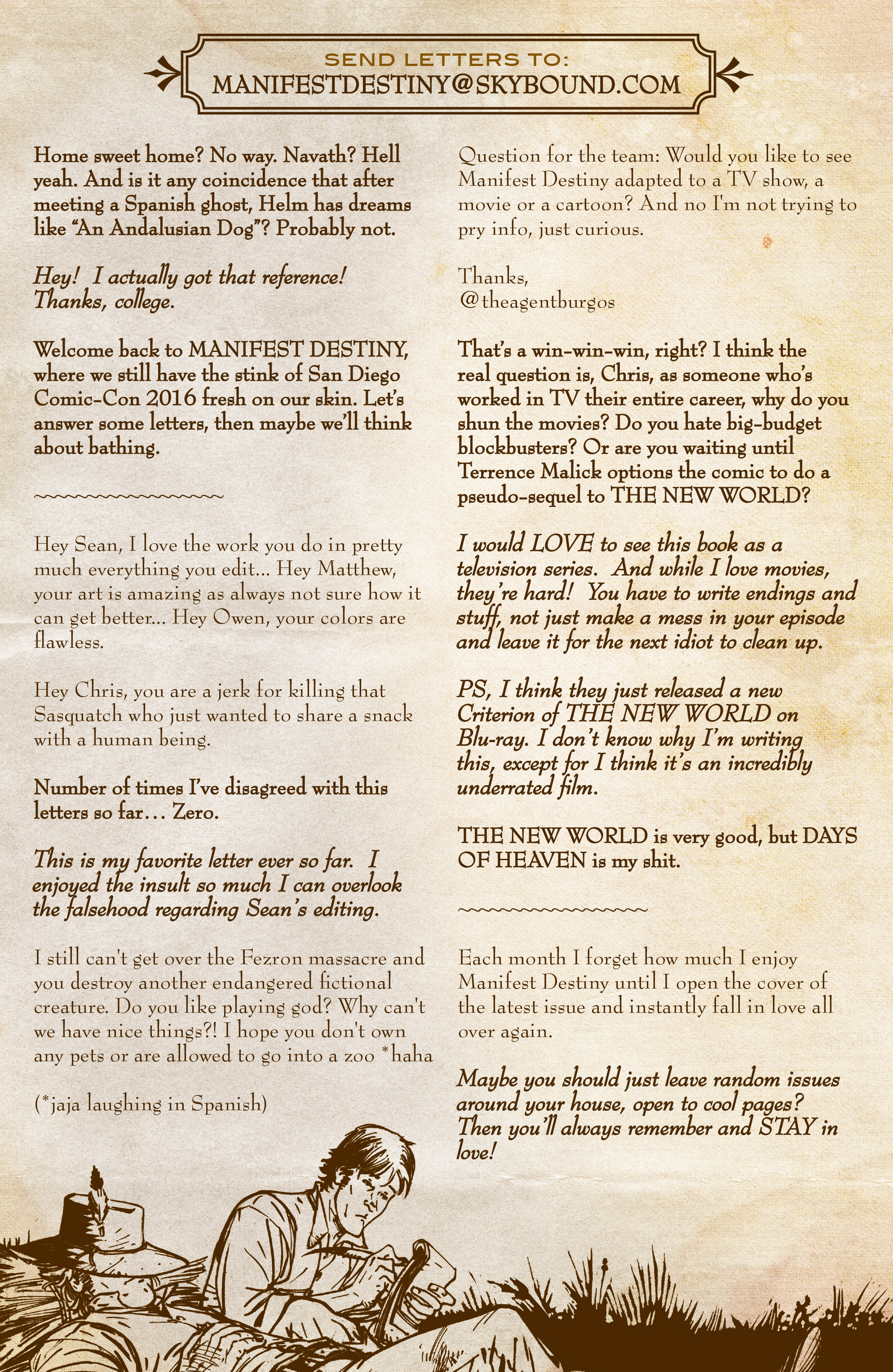 Read online Manifest Destiny comic -  Issue #22 - 23