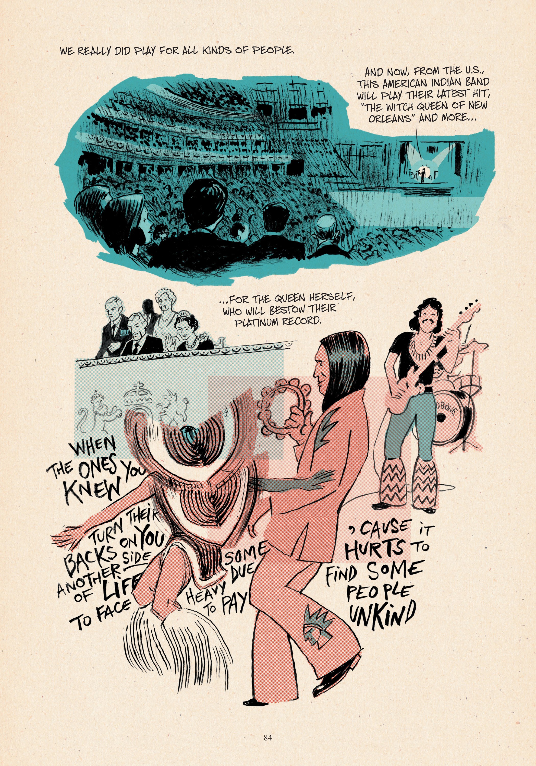 Read online Redbone: The True Story of A Native American Rock Band comic -  Issue # TPB - 71