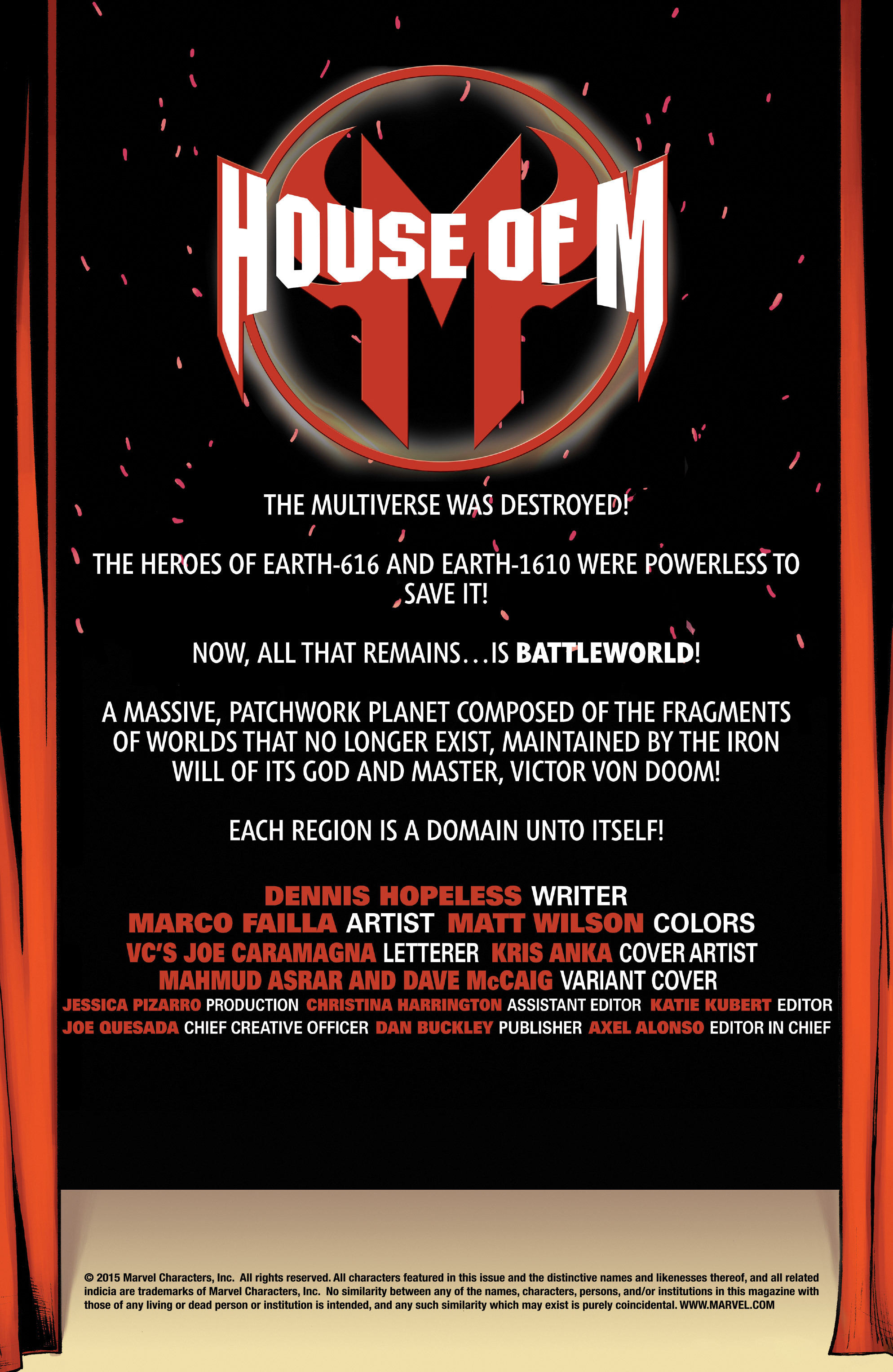 Read online House of M (2015) comic -  Issue #1 - 2