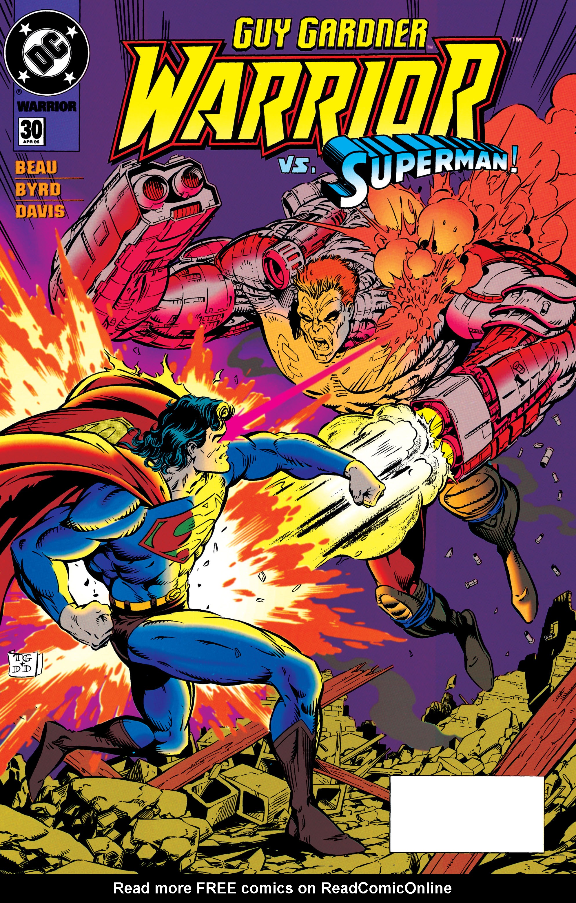 Read online Guy Gardner: Warrior comic -  Issue #30 - 1