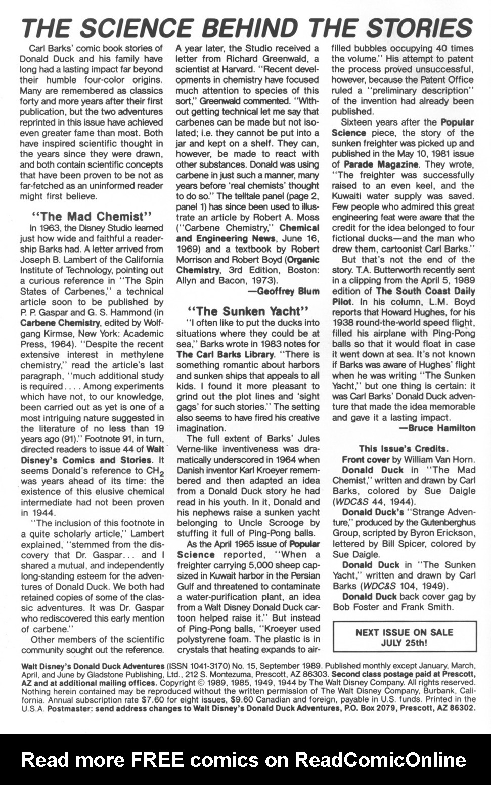 Read online Walt Disney's Donald Duck Adventures (1987) comic -  Issue #15 - 2