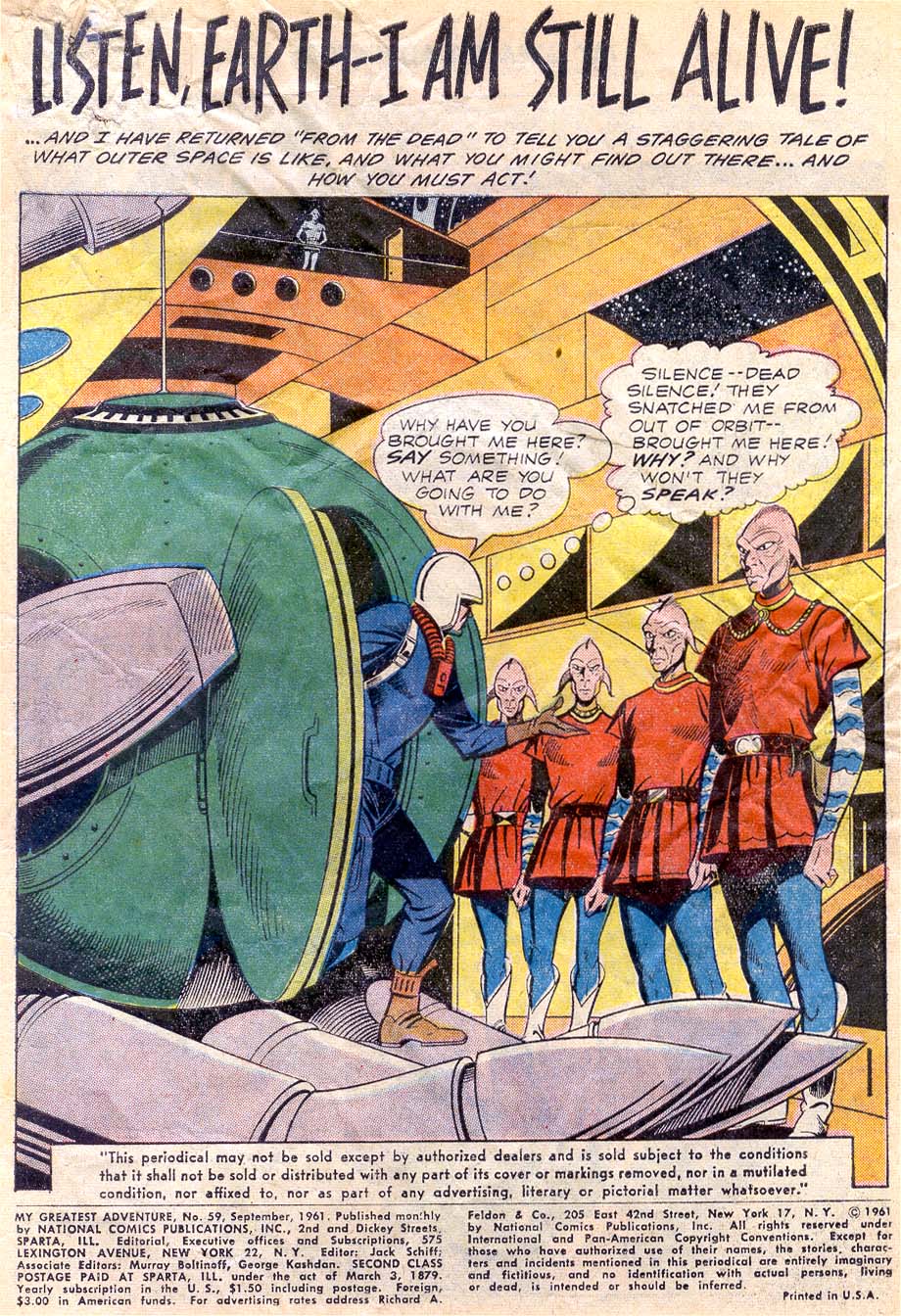 Read online My Greatest Adventure comic -  Issue #59 - 3
