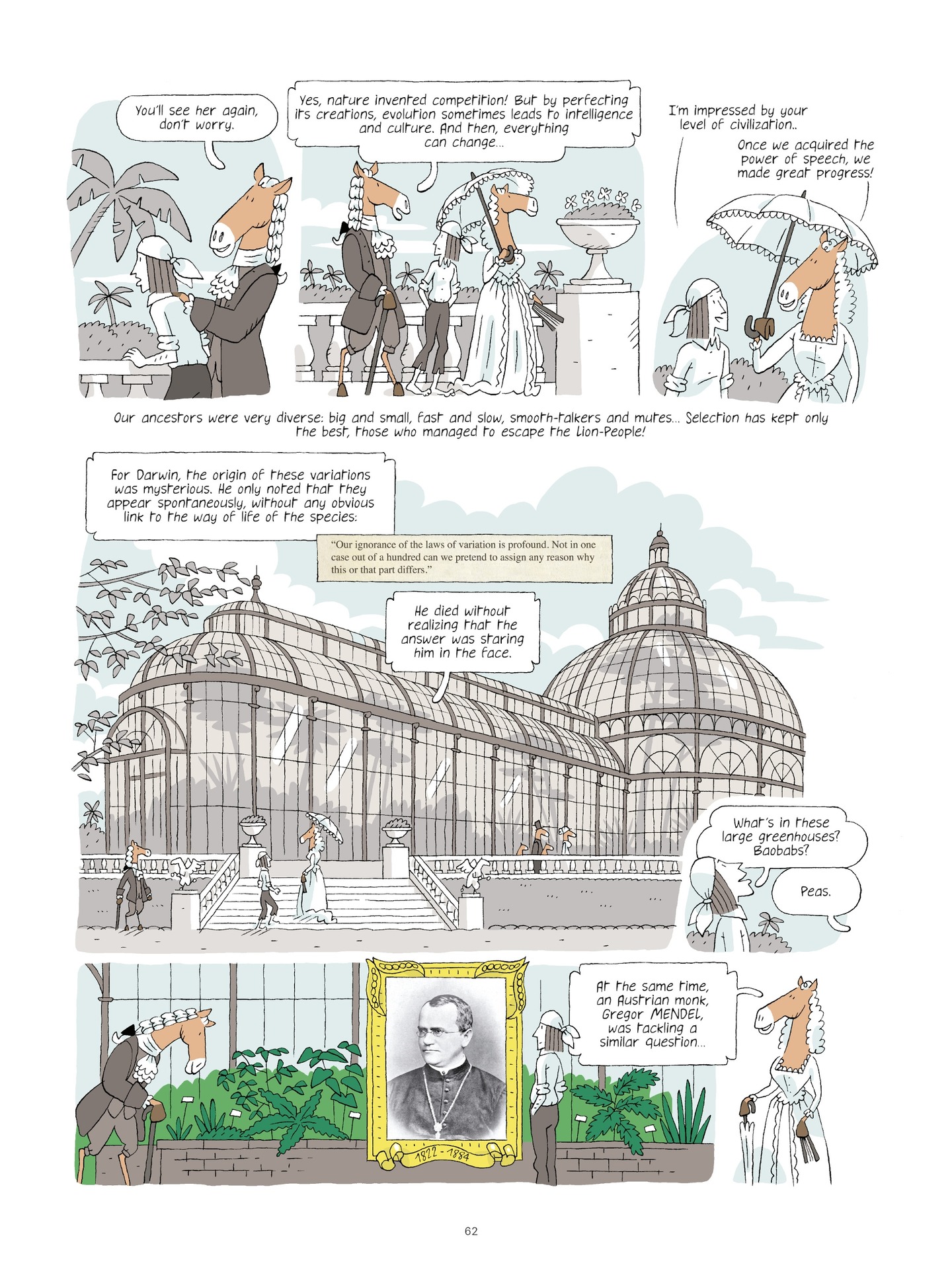 Read online Evolution, Darwin, God, and the Horse-People comic -  Issue # TPB - 61