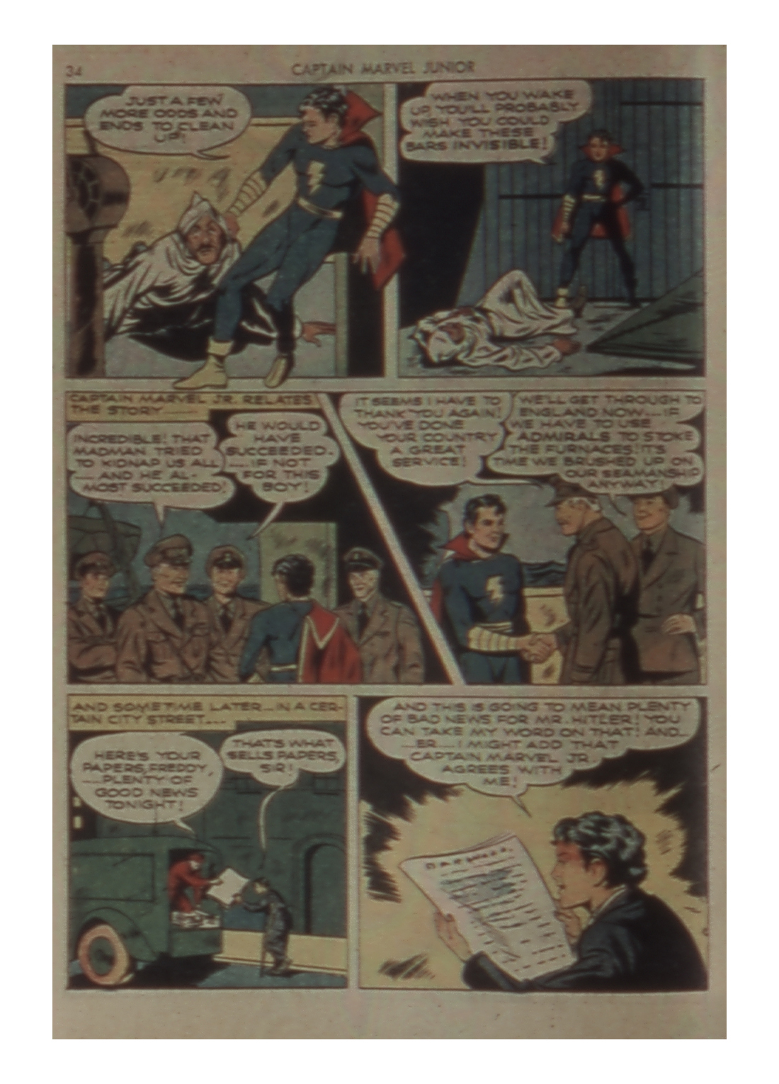 Read online Captain Marvel, Jr. comic -  Issue #4 - 35