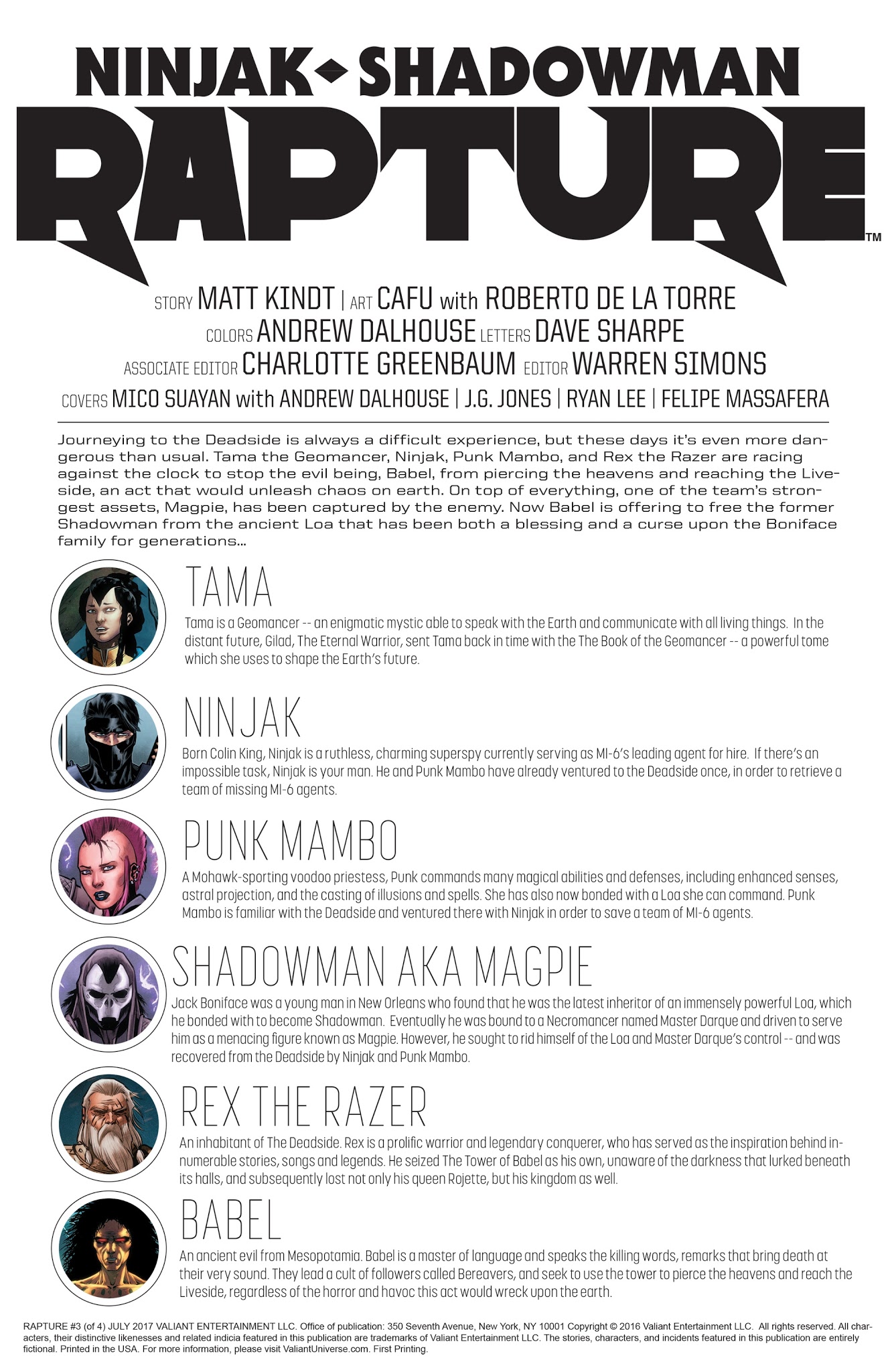 Read online Rapture comic -  Issue #3 - 2