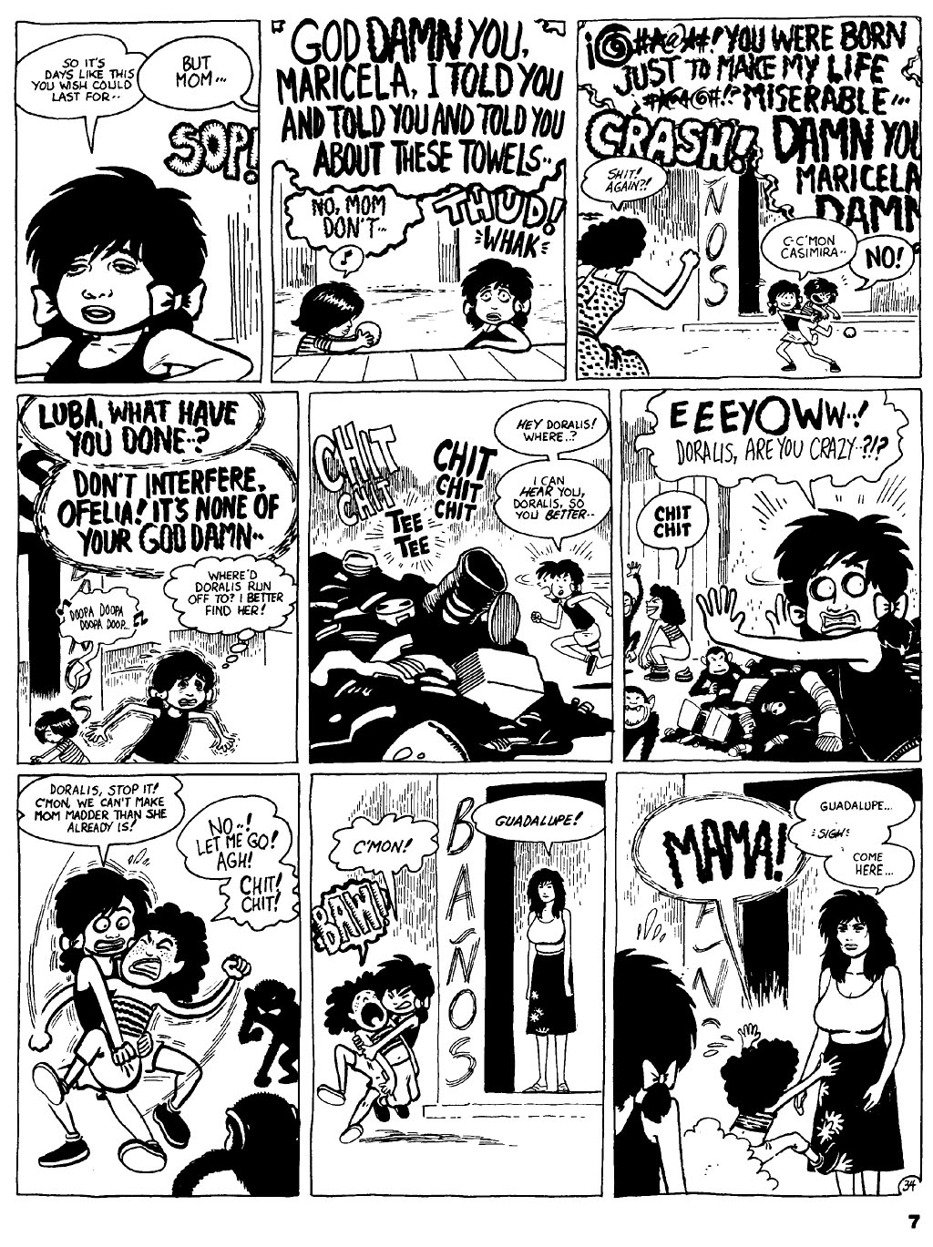 Read online Love and Rockets (1982) comic -  Issue #23 - 9