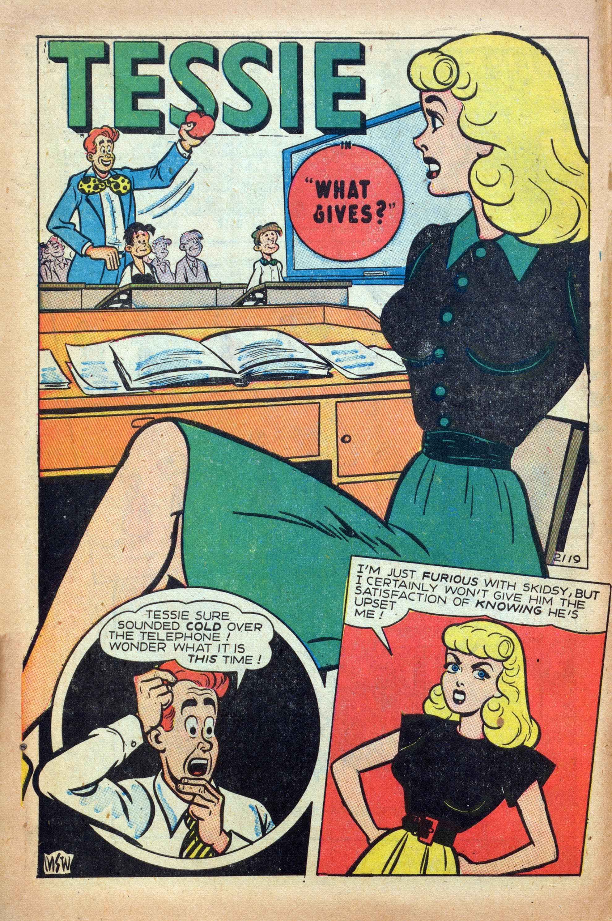 Read online Tessie the Typist comic -  Issue #15 - 12