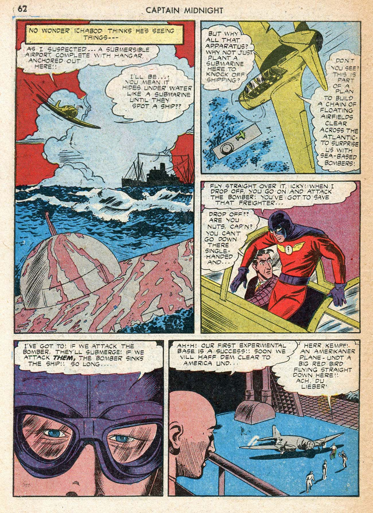 Read online Captain Midnight (1942) comic -  Issue #12 - 62