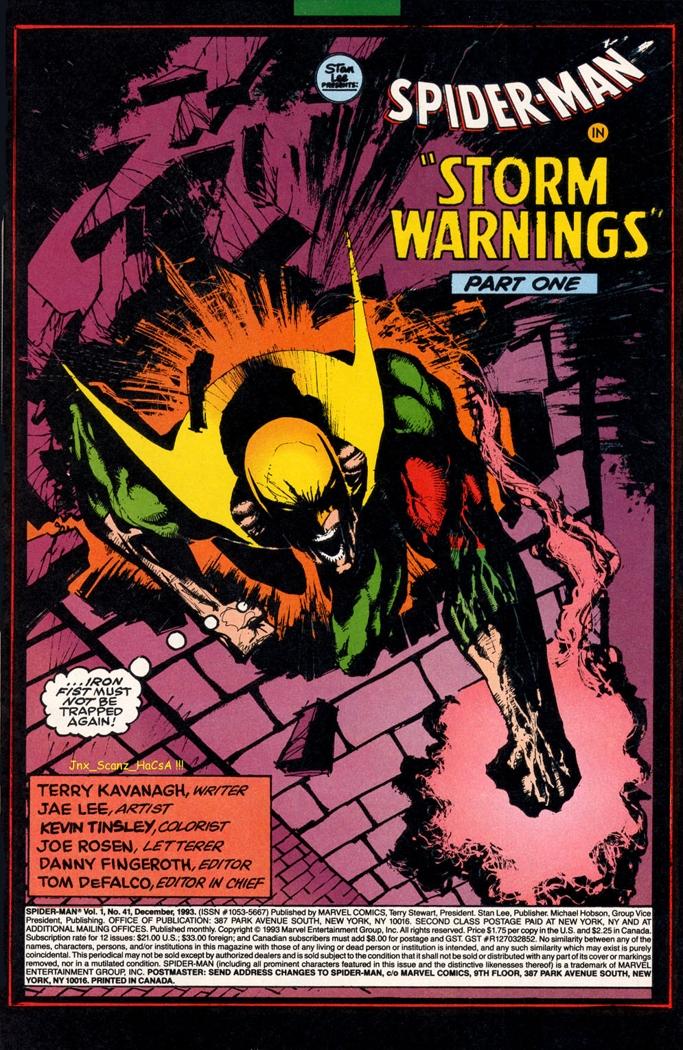 Read online Spider-Man (1990) comic -  Issue #41 - 'Storm Warnings' Part 1 - 4