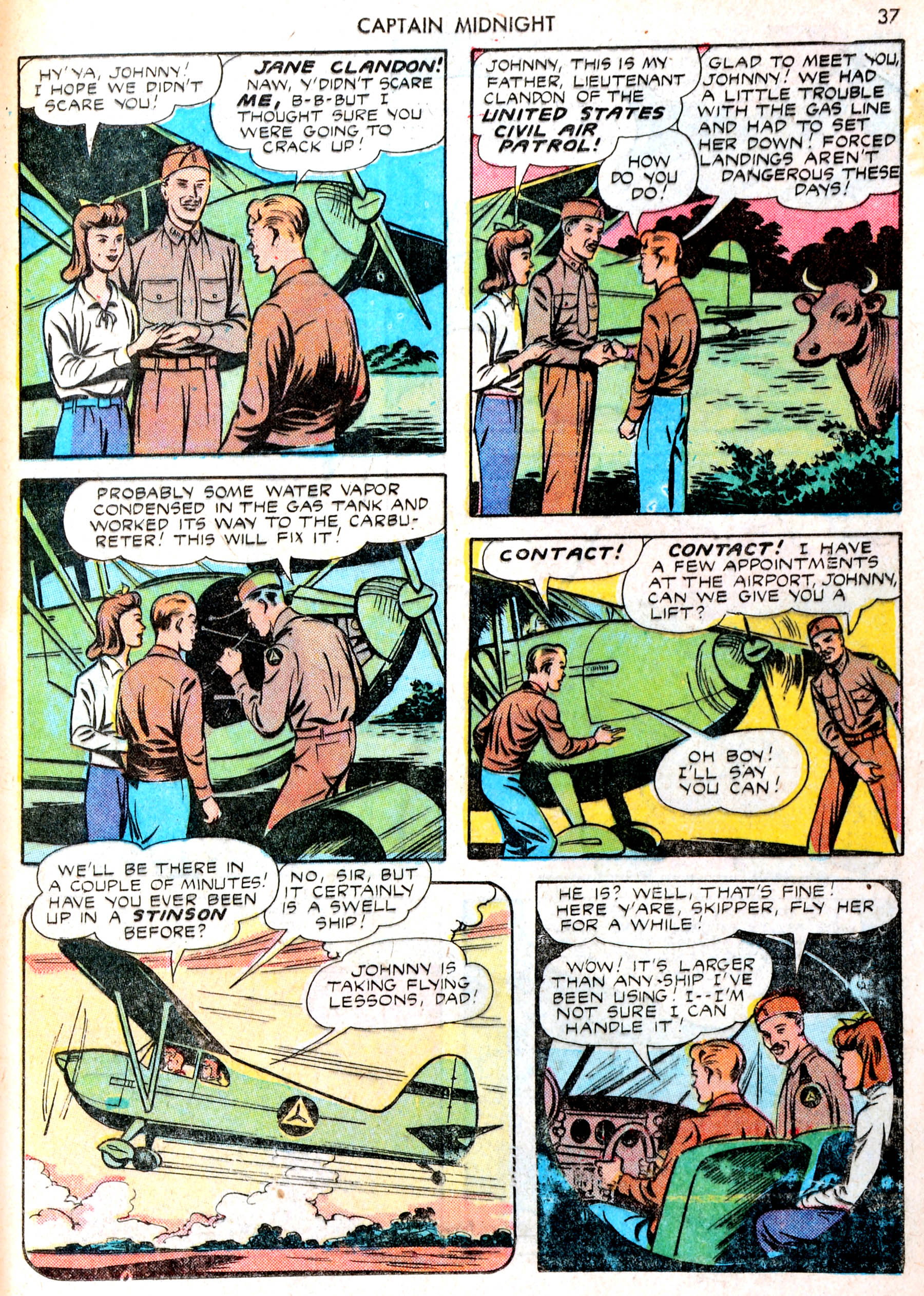 Read online Captain Midnight (1942) comic -  Issue #13 - 36
