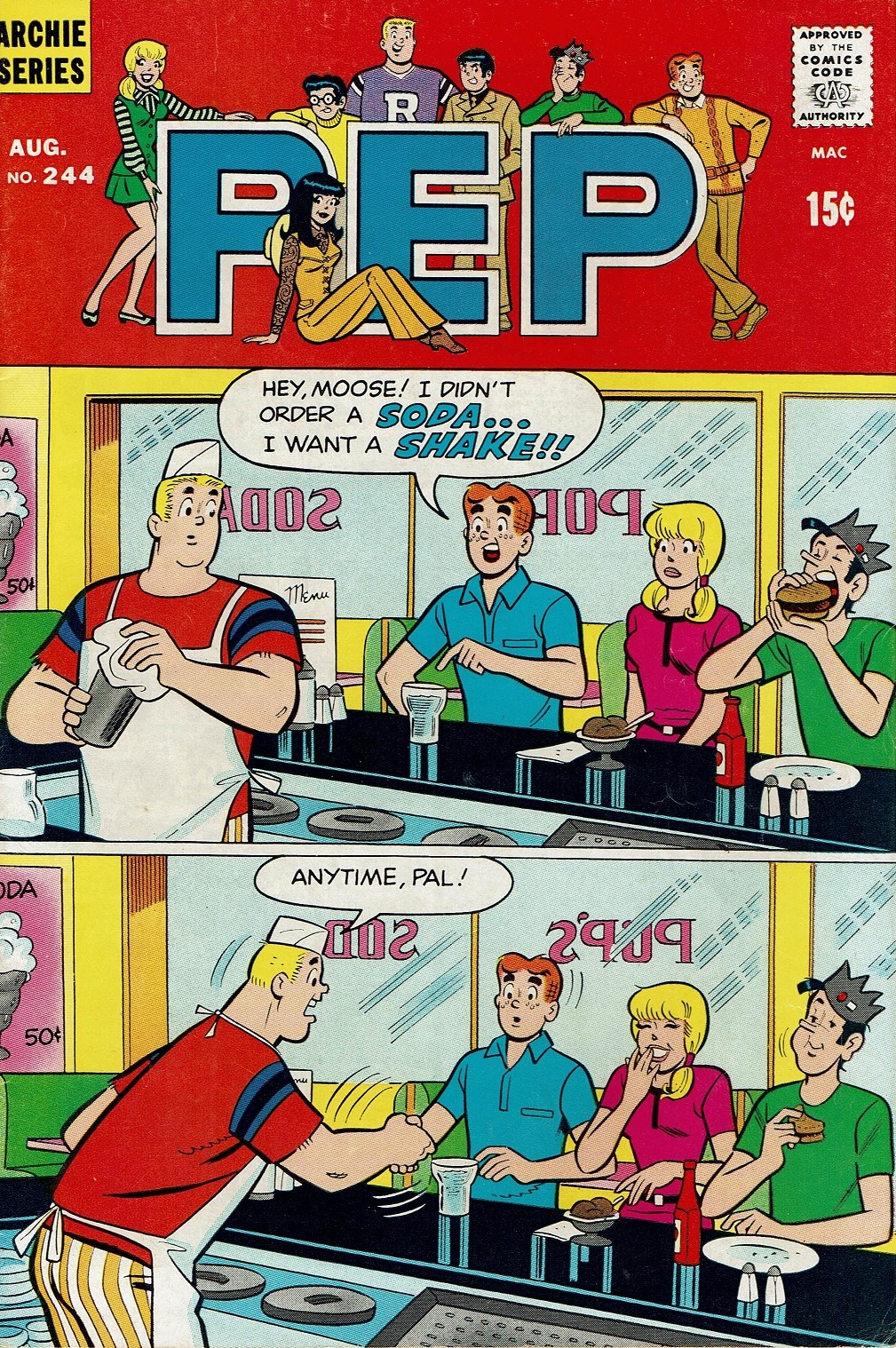 Read online Pep Comics comic -  Issue #244 - 1