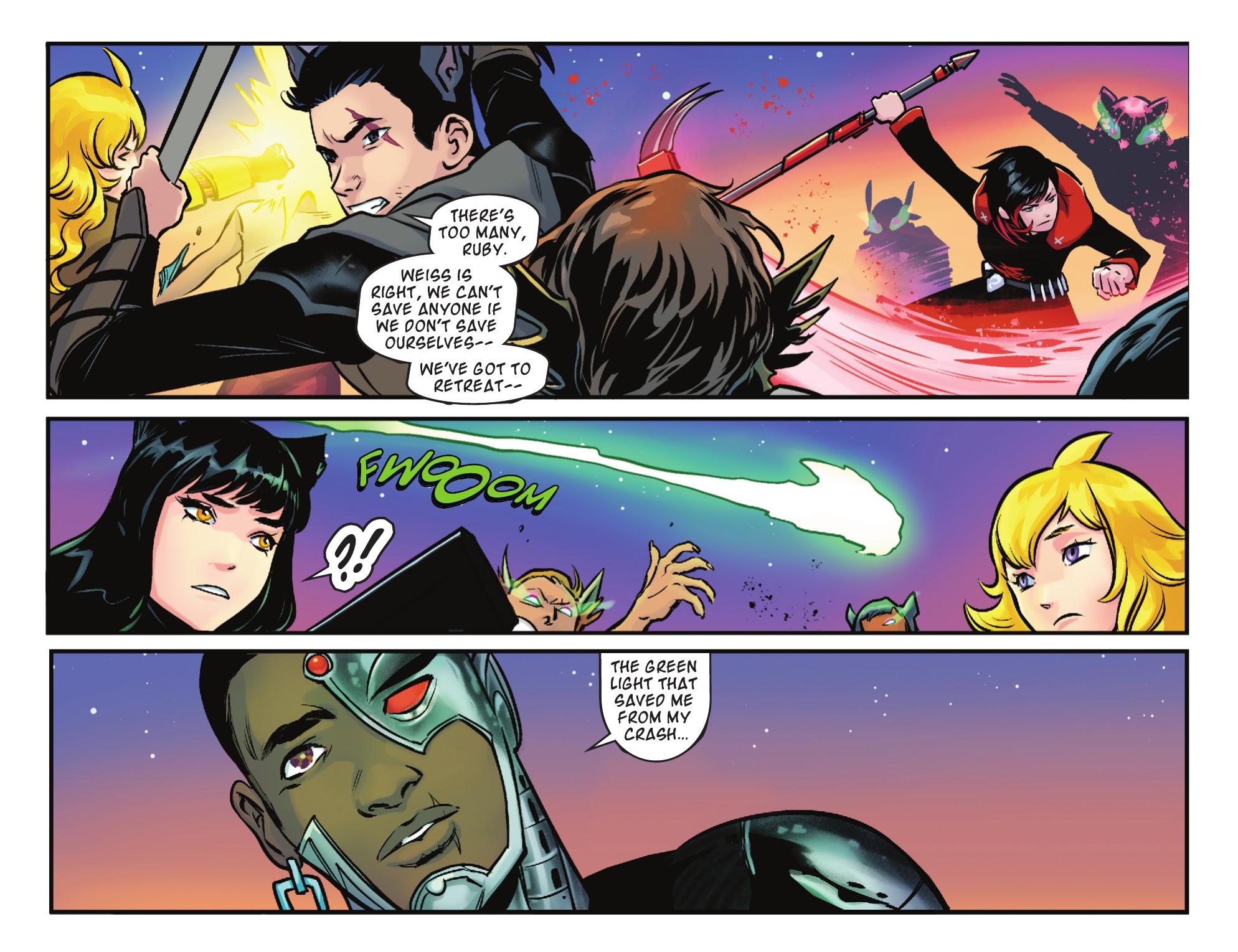 Read online RWBY/Justice League comic -  Issue #8 - 12