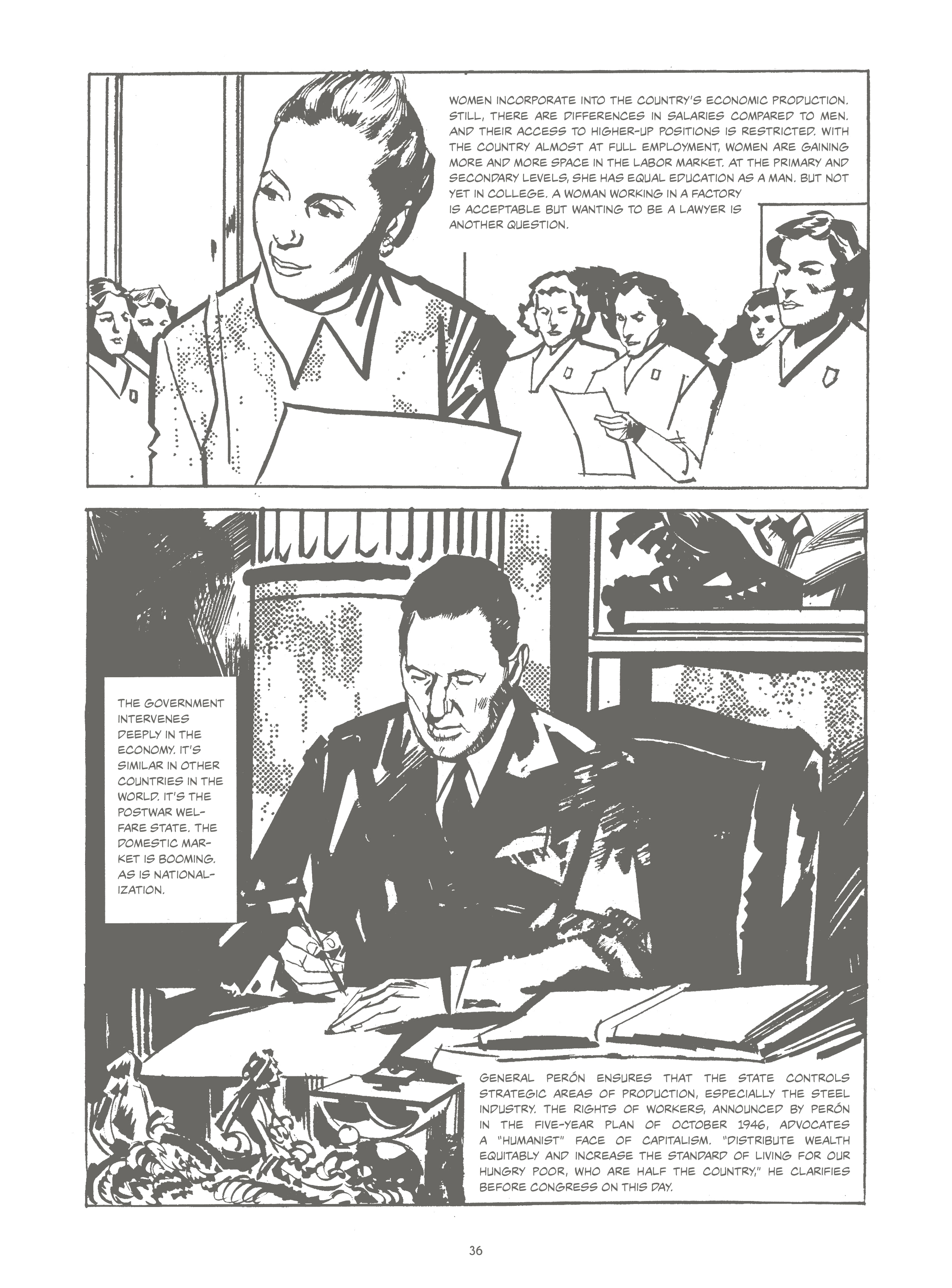 Read online Evita, the Life and Work of Eva Perón comic -  Issue # TPB - 41
