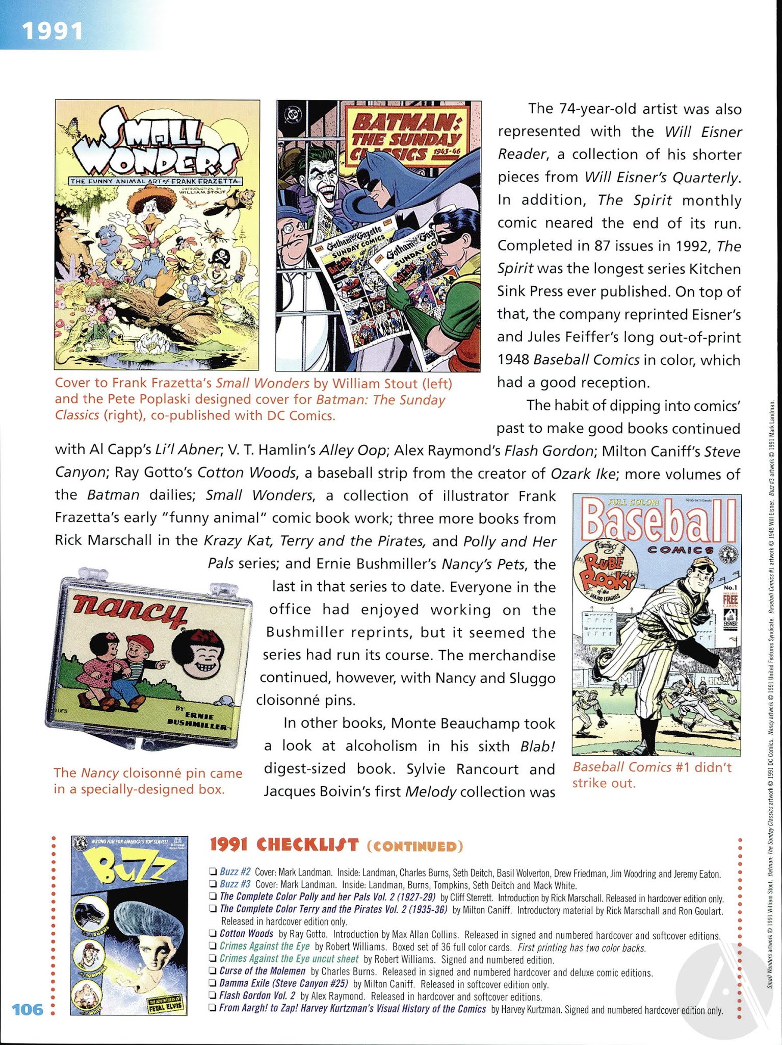 Read online Kitchen Sink Press: The First 25 Years comic -  Issue # TPB - 108