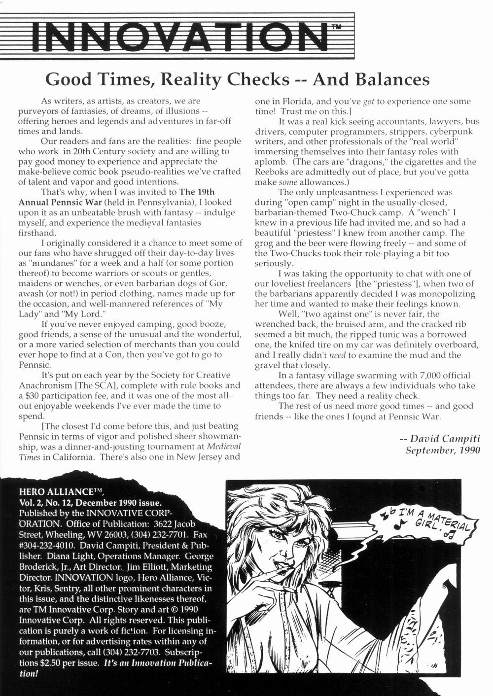 Read online Hero Alliance (1989) comic -  Issue #12 - 2