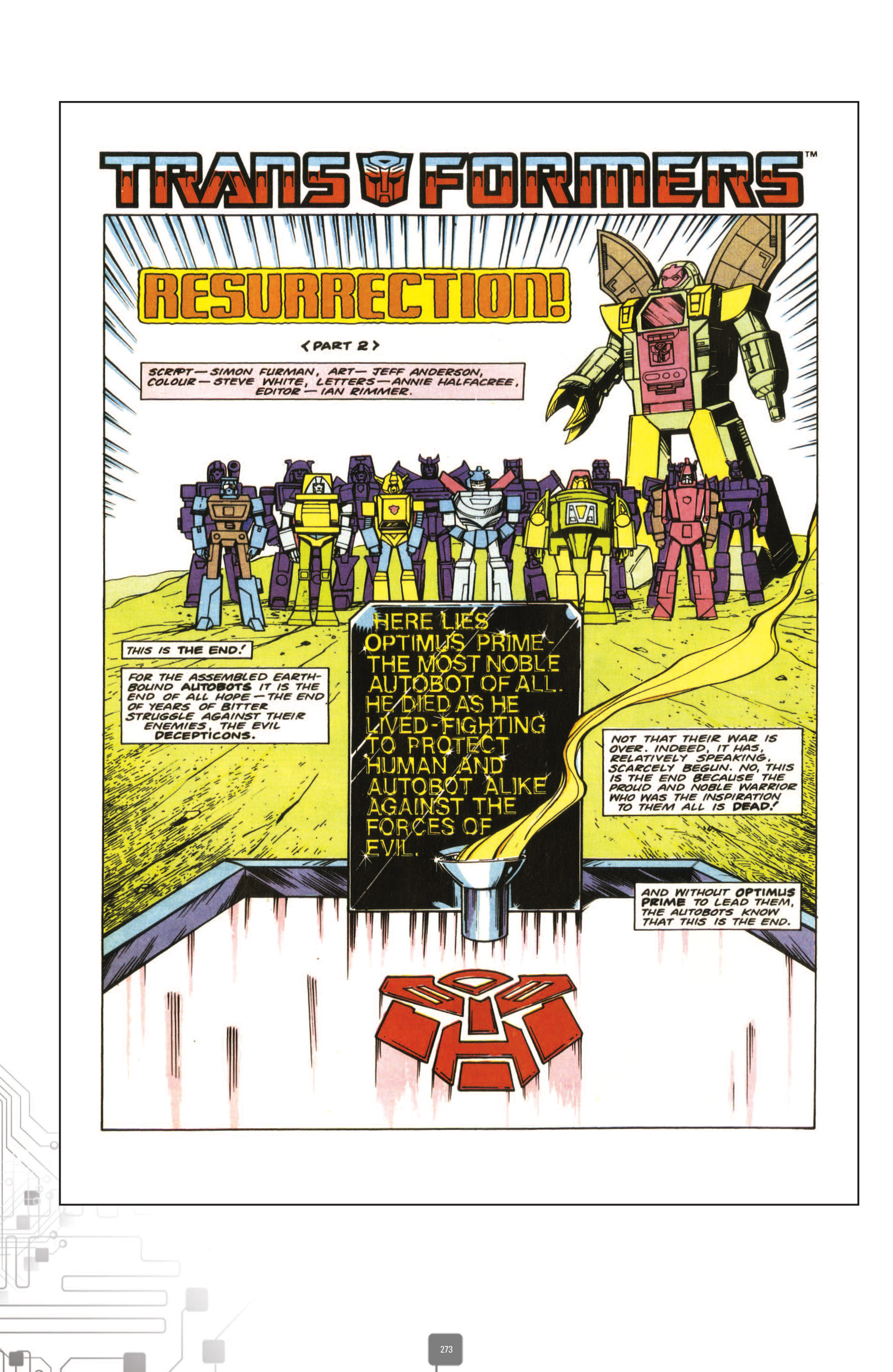 Read online The Transformers Classics UK comic -  Issue # TPB 3 - 273