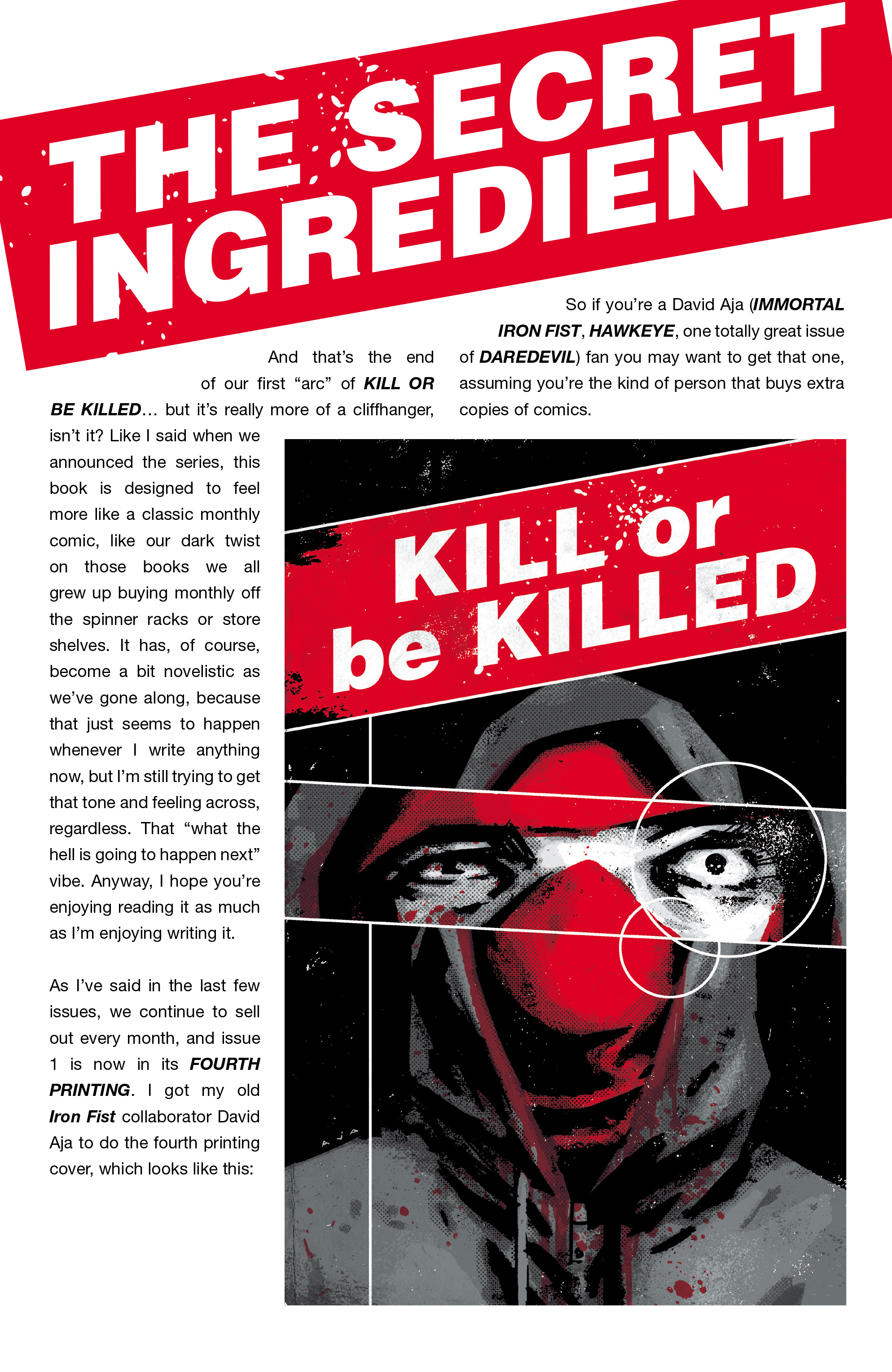 Read online Kill or Be Killed comic -  Issue #4 - 29