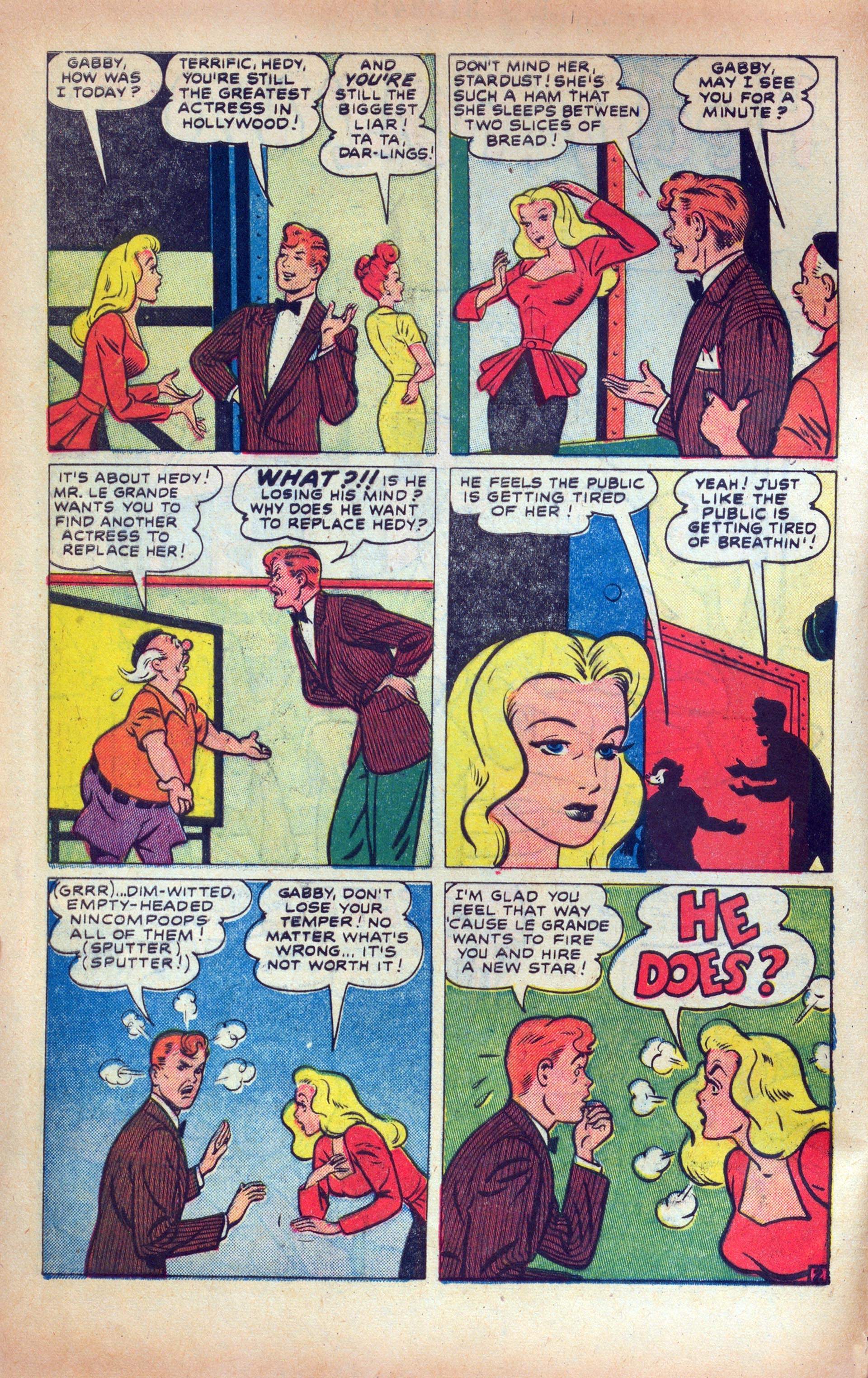 Read online Hedy Of Hollywood Comics comic -  Issue #45 - 4