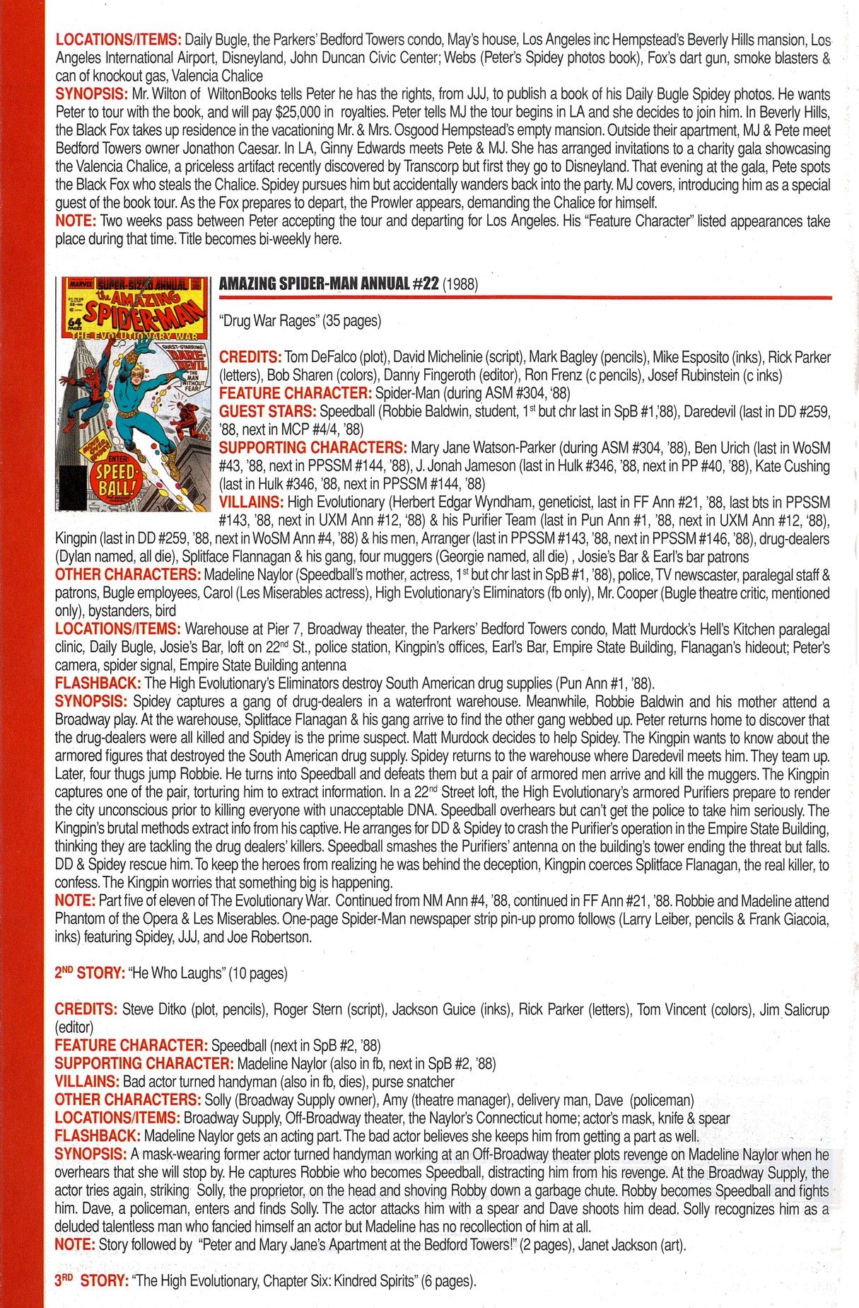 Read online Official Index to the Marvel Universe comic -  Issue #7 - 12