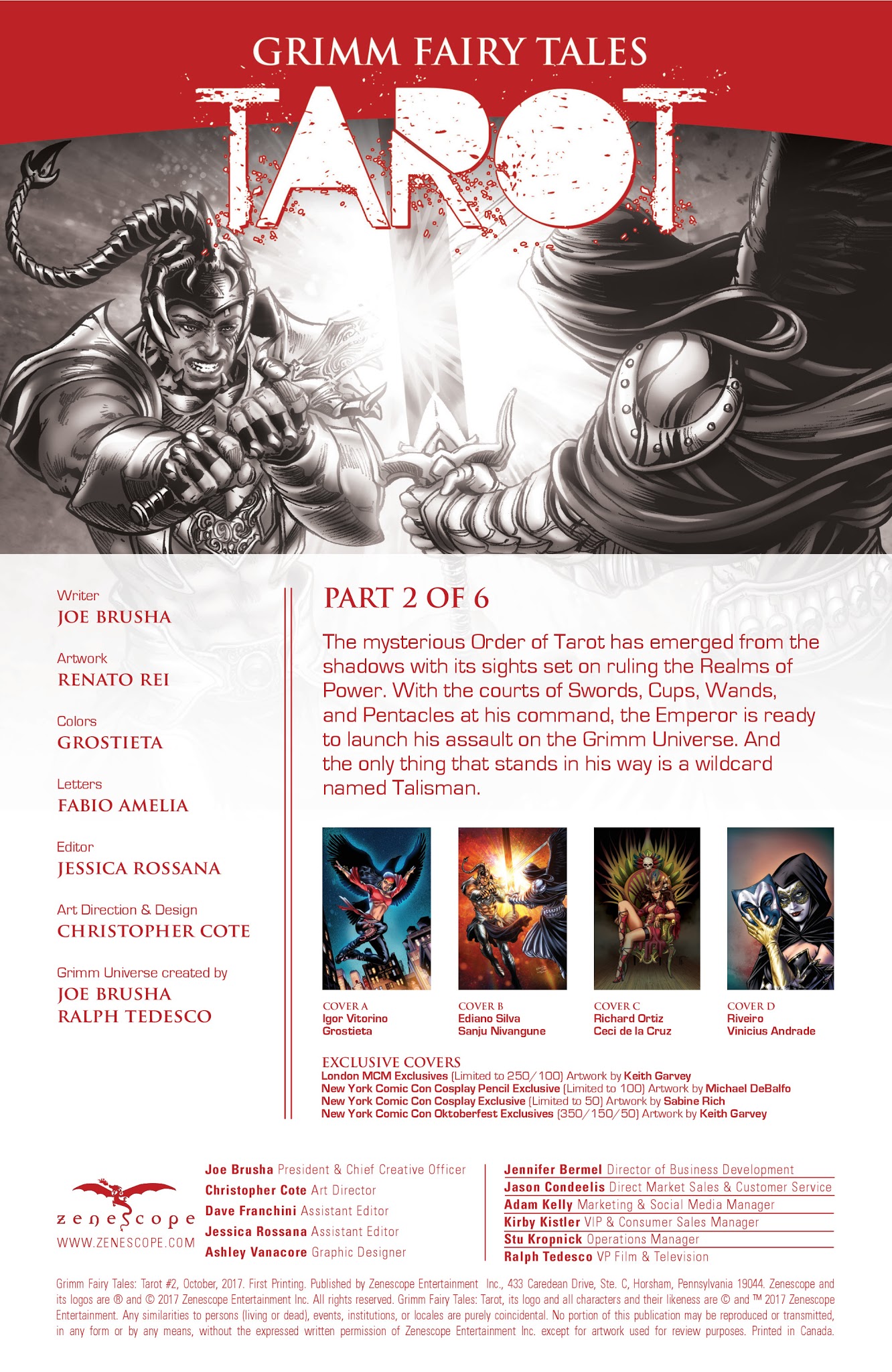 Read online Grimm Fairy Tales: Tarot comic -  Issue #2 - 2
