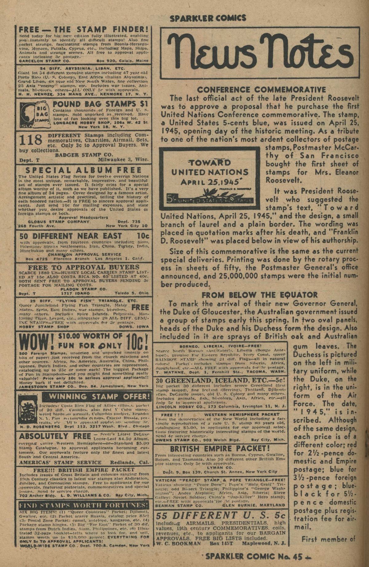 Read online Sparkler Comics comic -  Issue #45 - 18