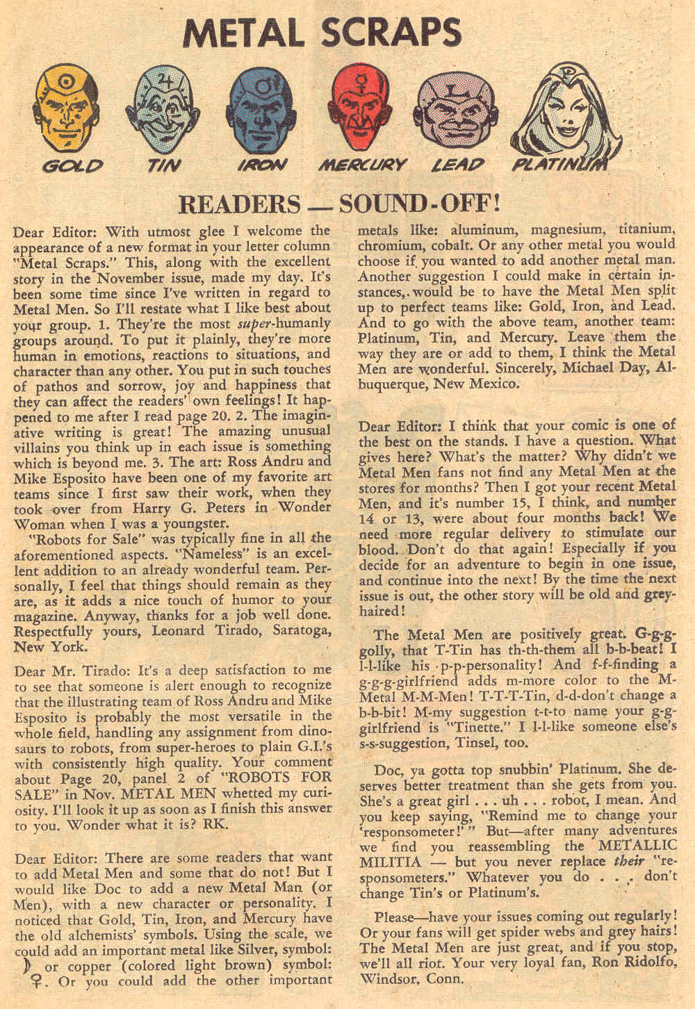 Read online Metal Men (1963) comic -  Issue #18 - 25