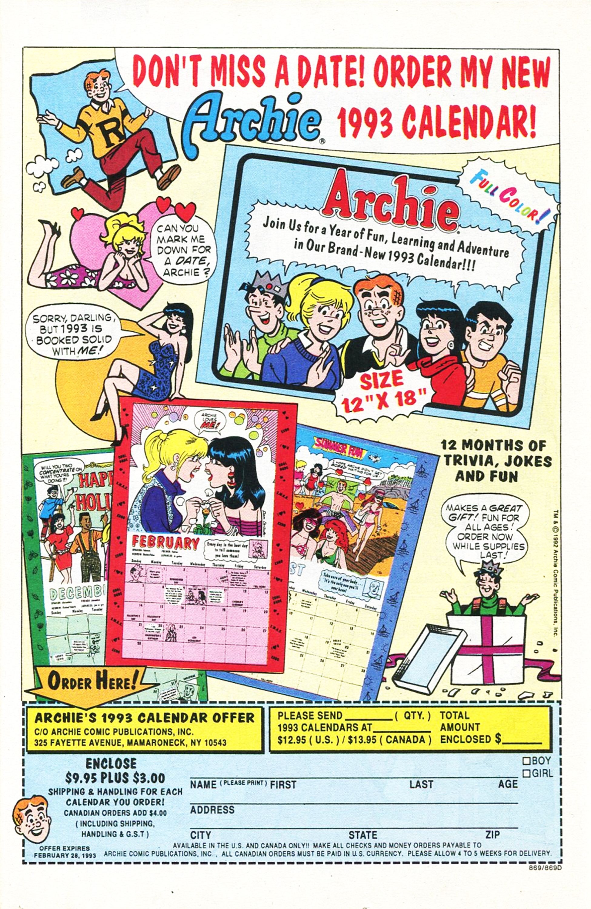 Read online Archie (1960) comic -  Issue #409 - 12