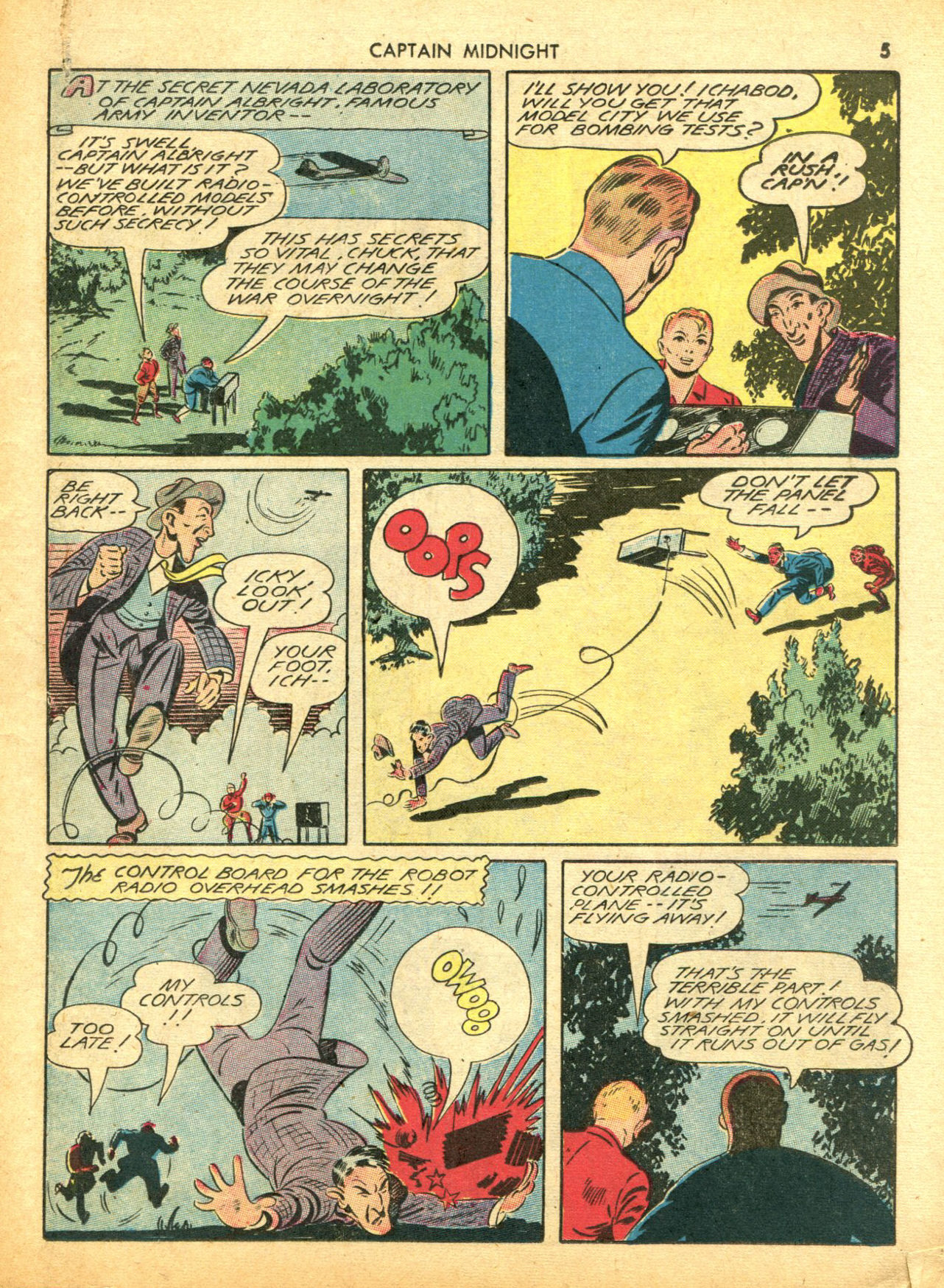 Read online Captain Midnight (1942) comic -  Issue #5 - 5