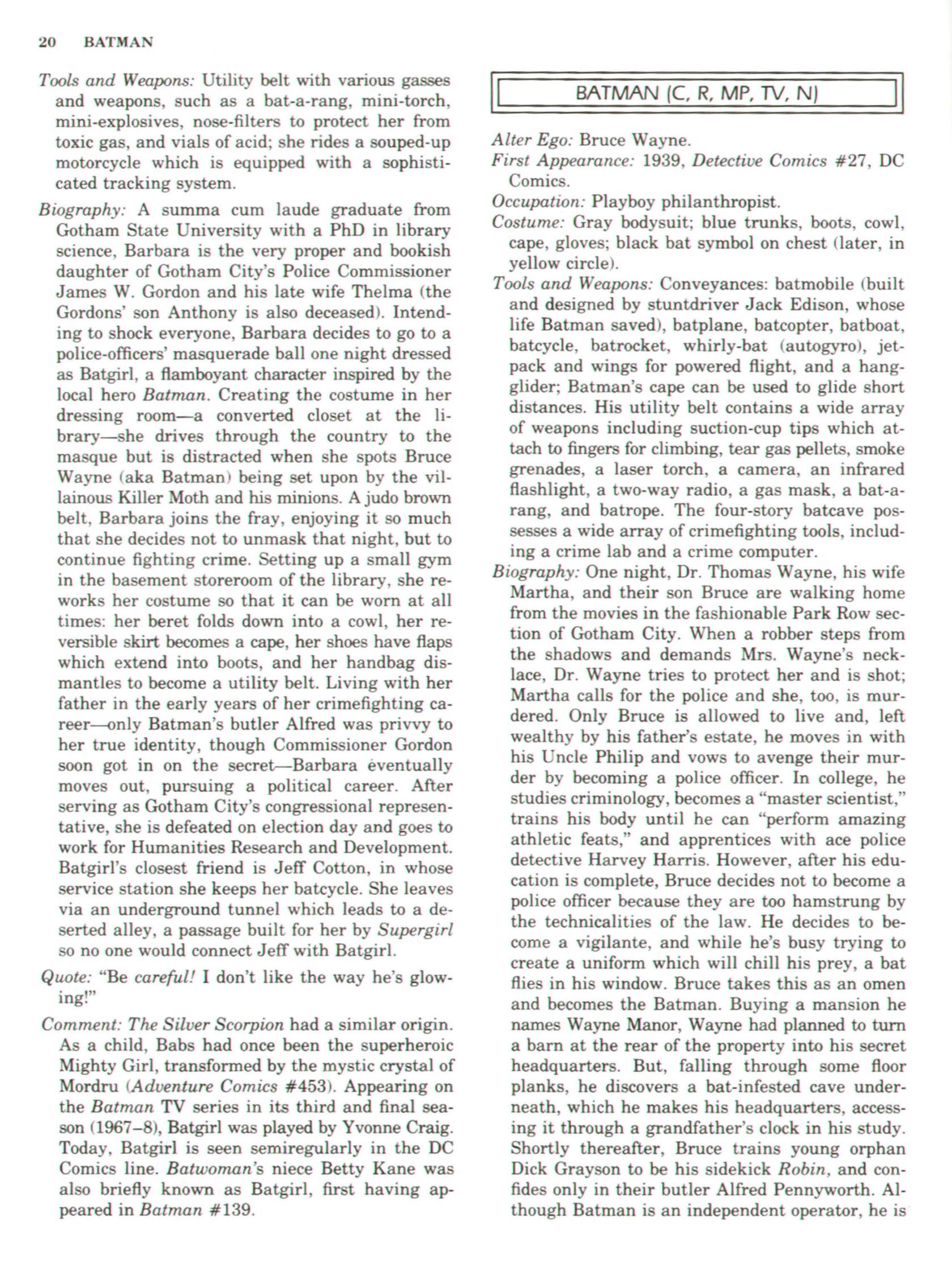 Read online The Encyclopedia of Superheroes comic -  Issue # TPB (Part 1) - 30