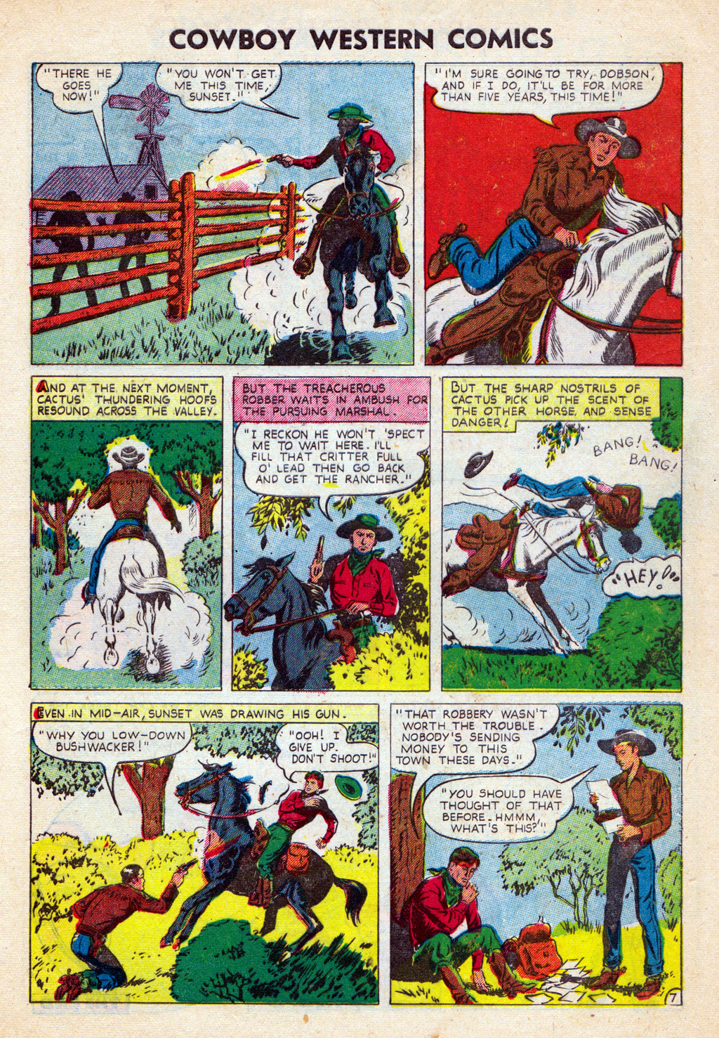 Read online Cowboy Western Comics (1948) comic -  Issue #35 - 9