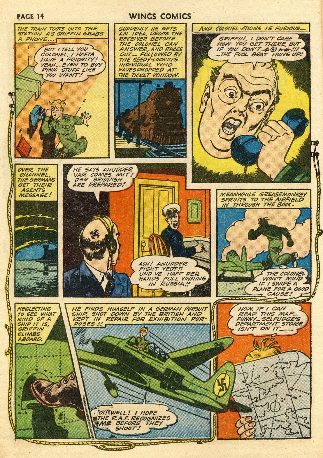 Read online Wings Comics comic -  Issue #33 - 16