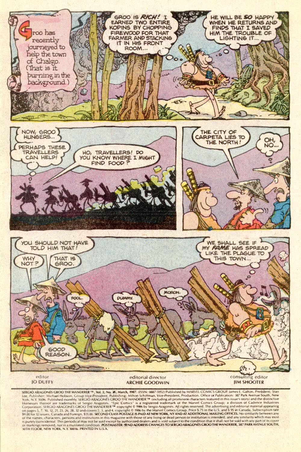 Read online Sergio Aragonés Groo the Wanderer comic -  Issue #25 - 2