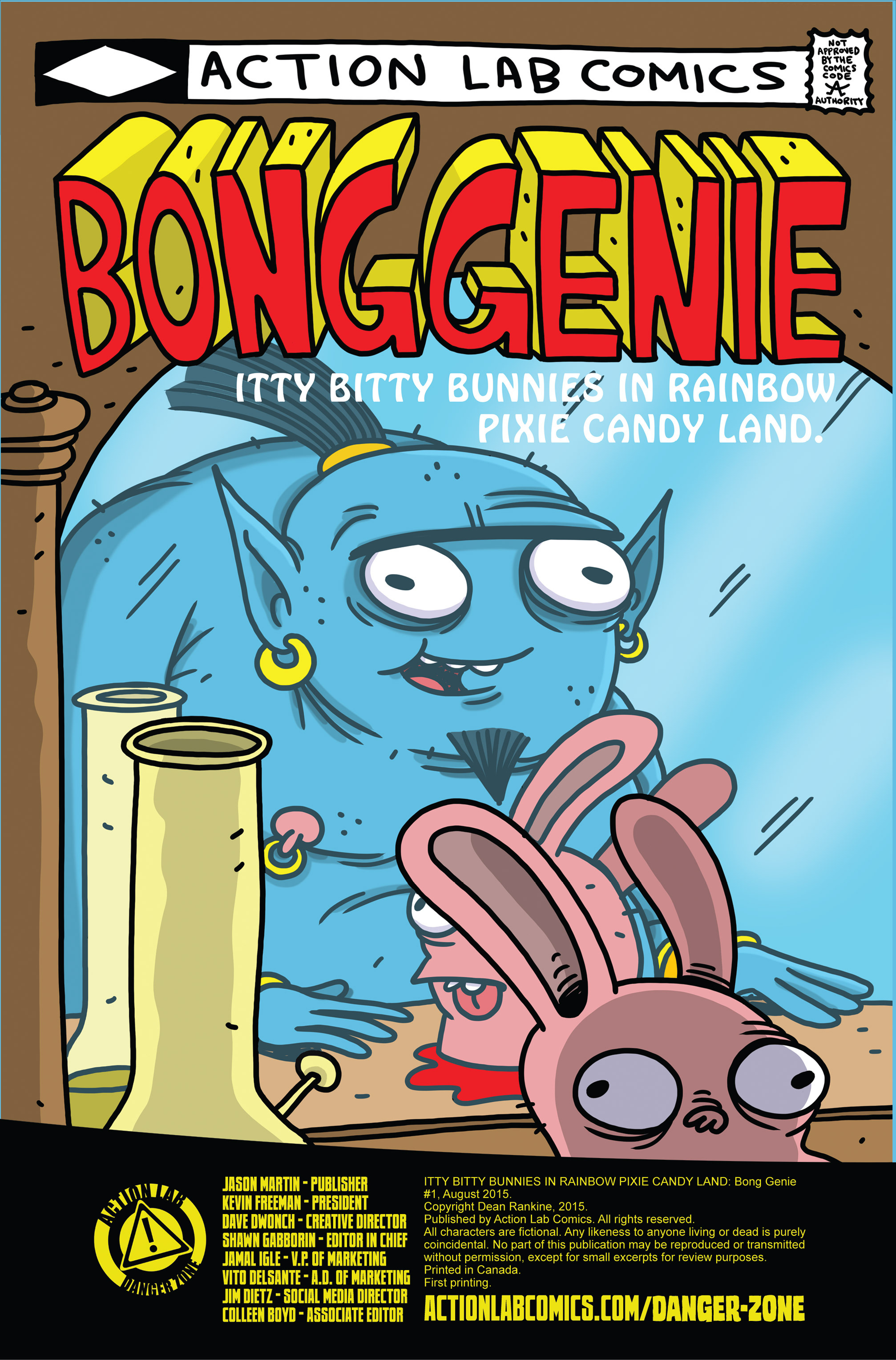 Read online Itty Bitty Bunnies In Rainbow Pixie Candy Land: Bong Genie comic -  Issue # Full - 2