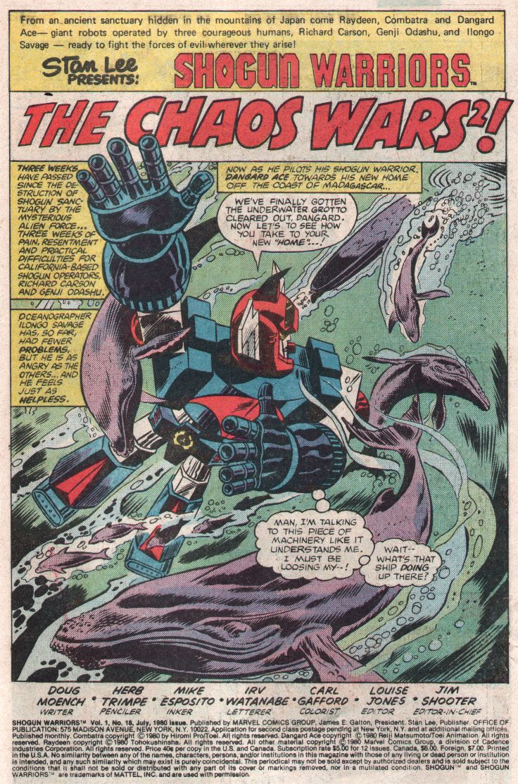 Read online Shogun Warriors comic -  Issue #18 - 2