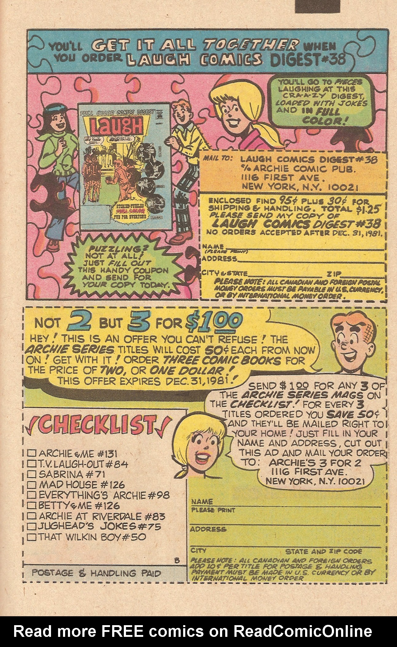 Read online Jughead (1965) comic -  Issue #319 - 27
