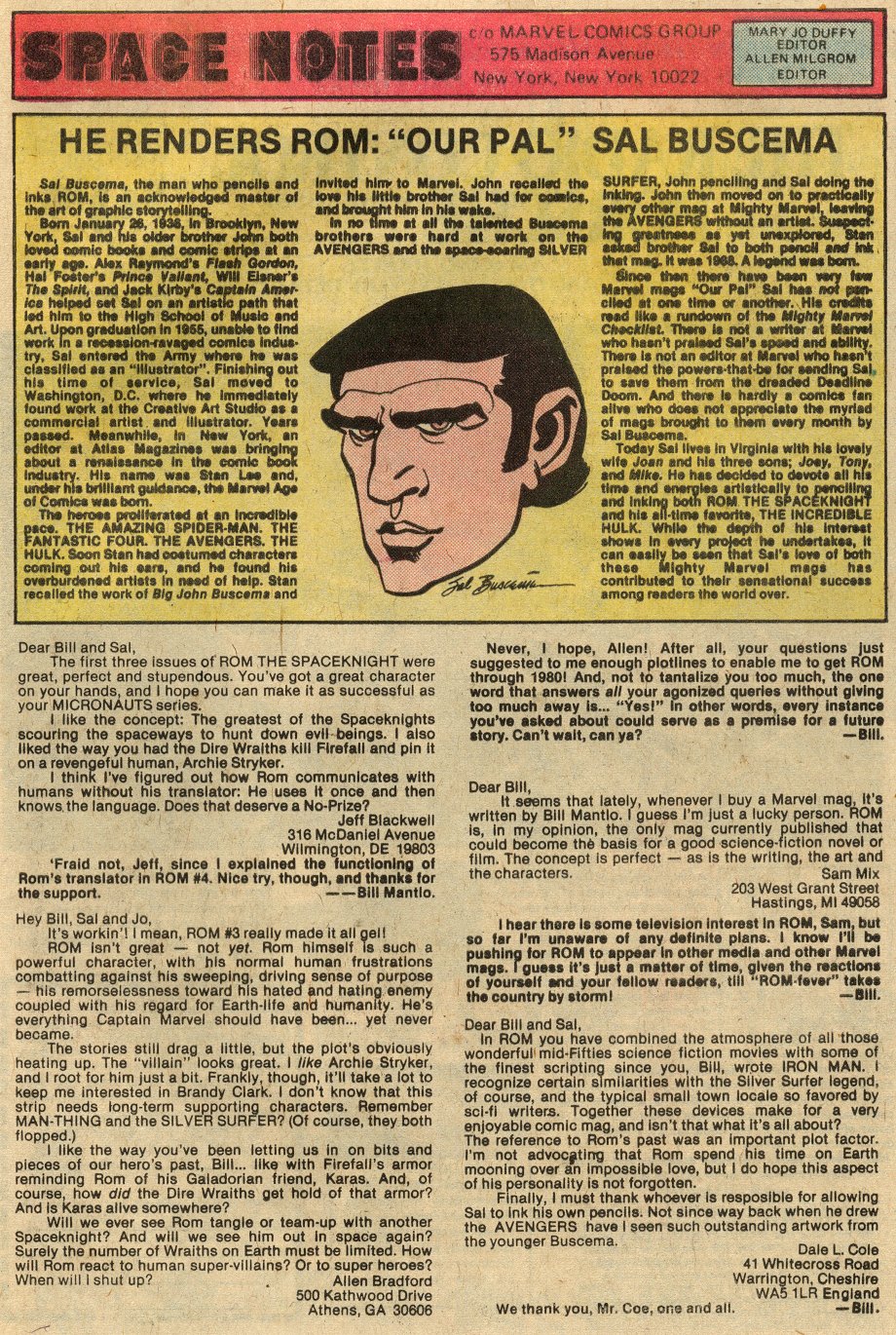 Read online ROM (1979) comic -  Issue #6 - 20