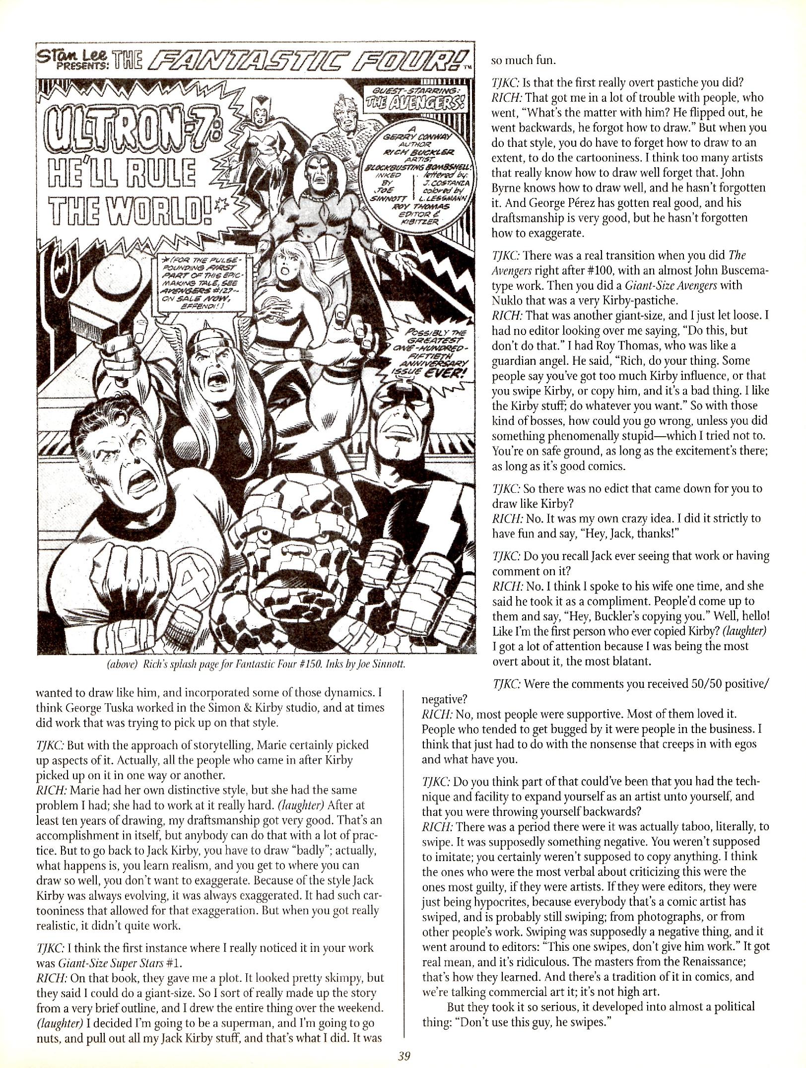 Read online The Jack Kirby Collector comic -  Issue #29 - 38