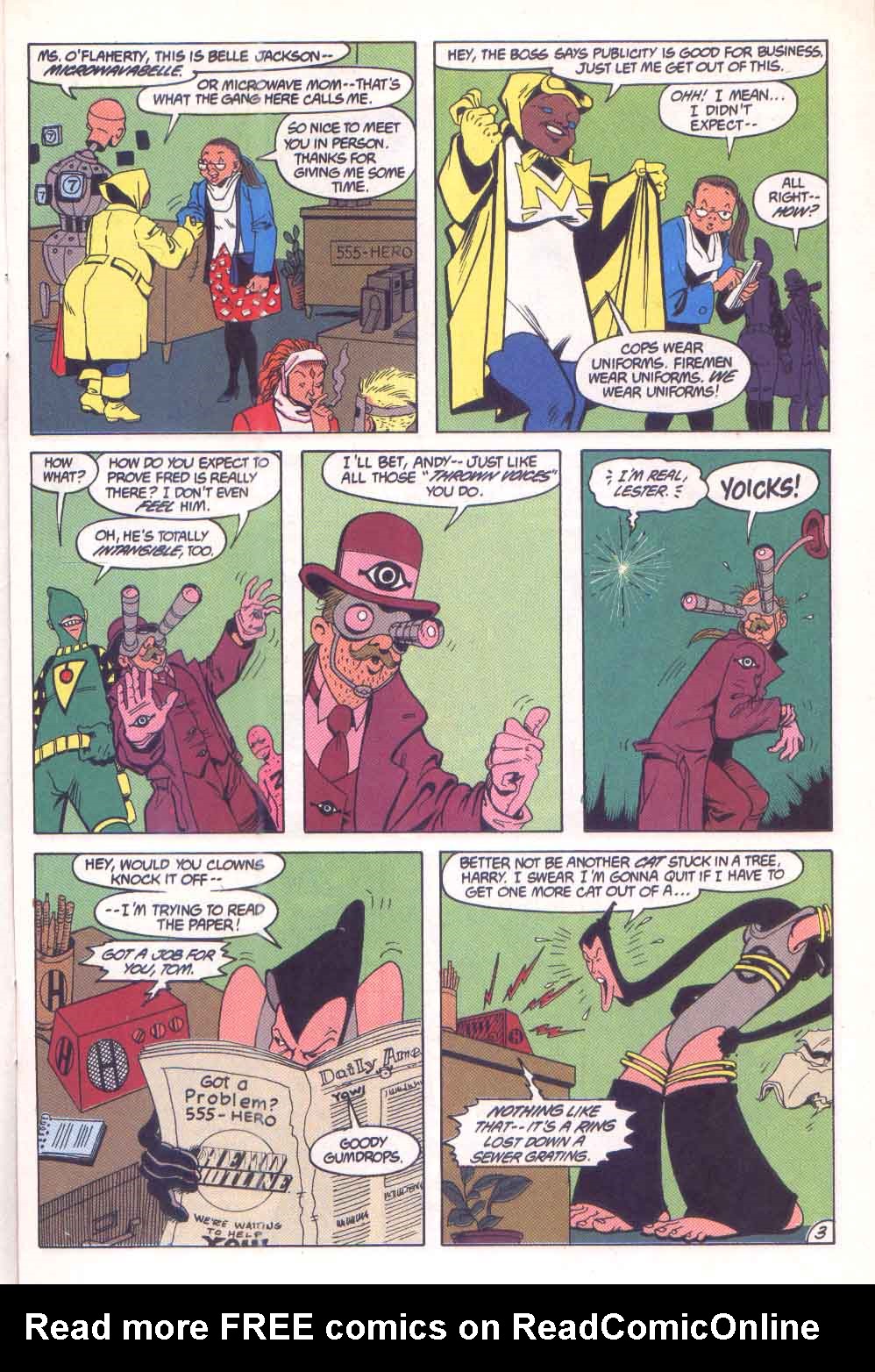 Read online Hero Hotline comic -  Issue #1 - 4