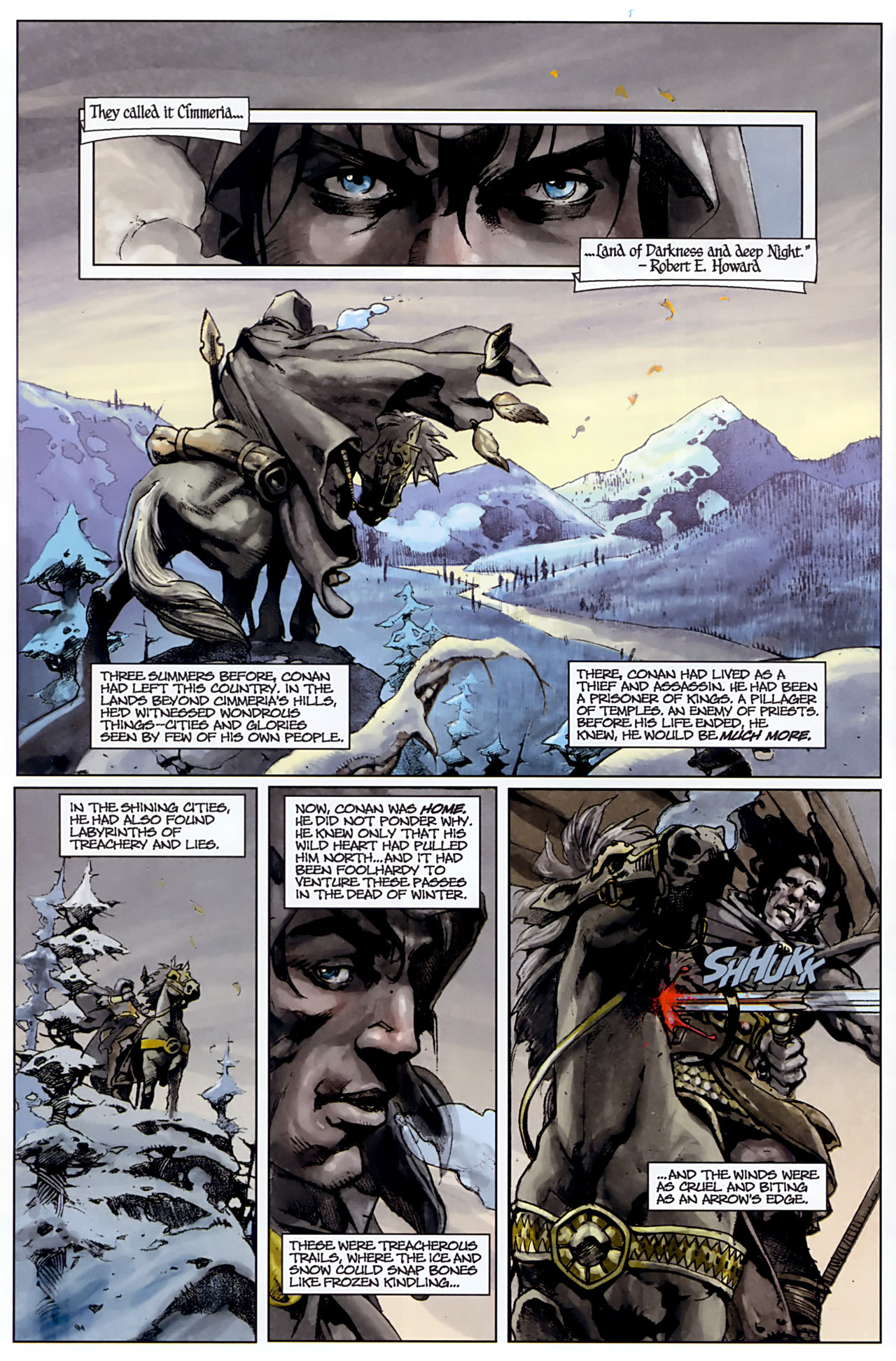 Read online Conan The Cimmerian comic -  Issue #1 - 4