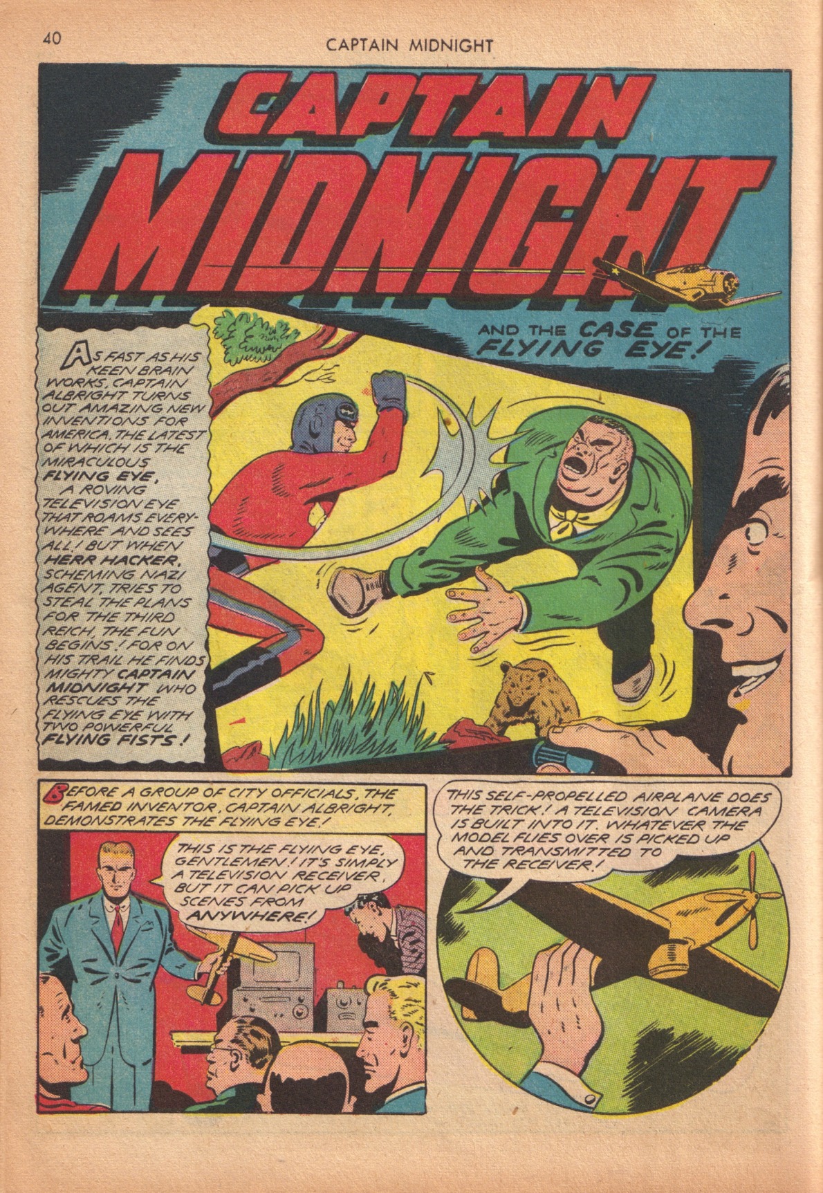 Read online Captain Midnight (1942) comic -  Issue #10 - 36