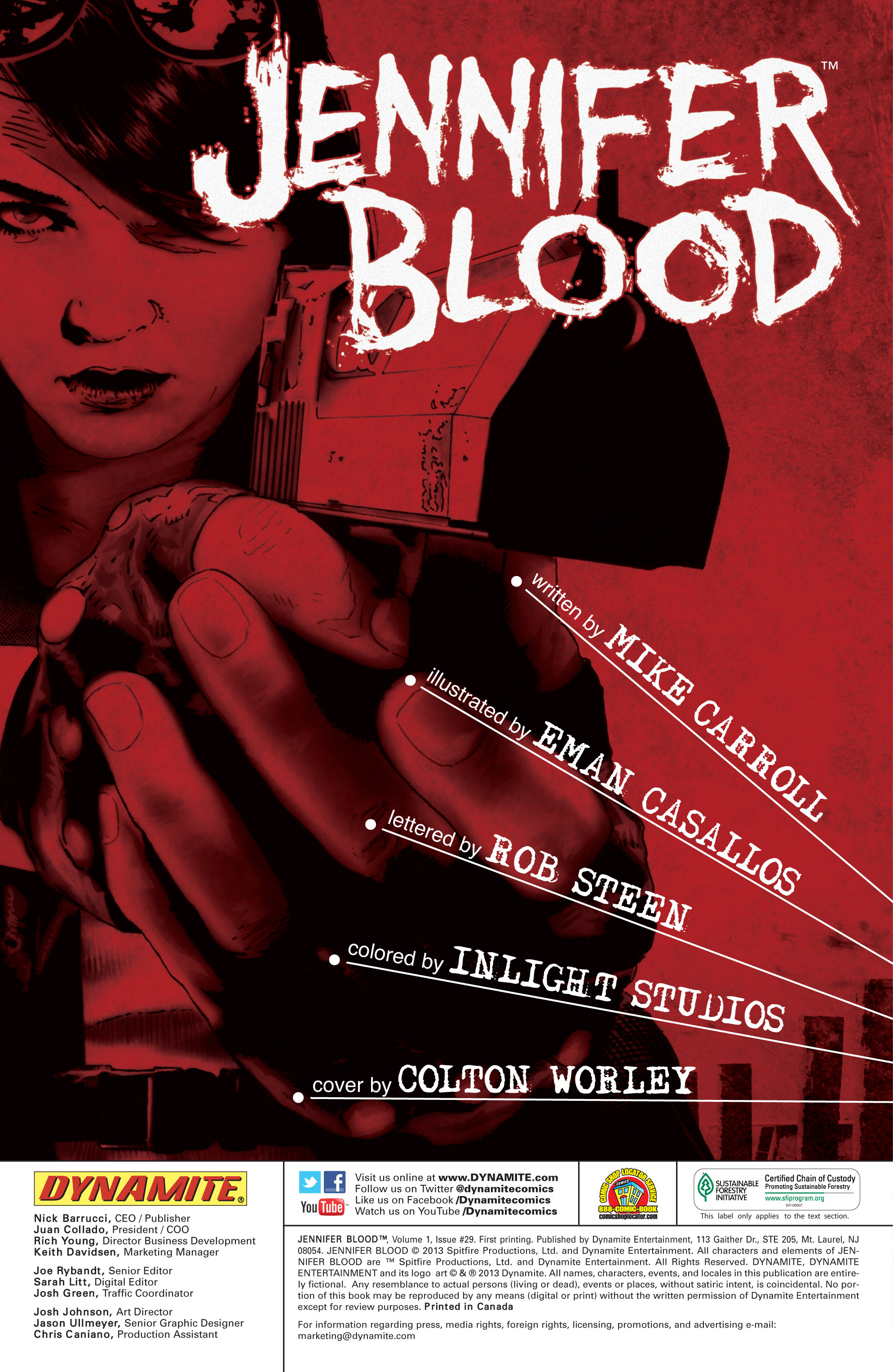 Read online Jennifer Blood comic -  Issue #29 - 2