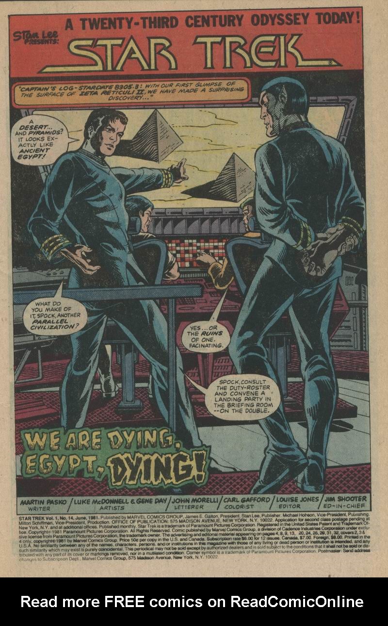 Read online Star Trek (1980) comic -  Issue #14 - 2