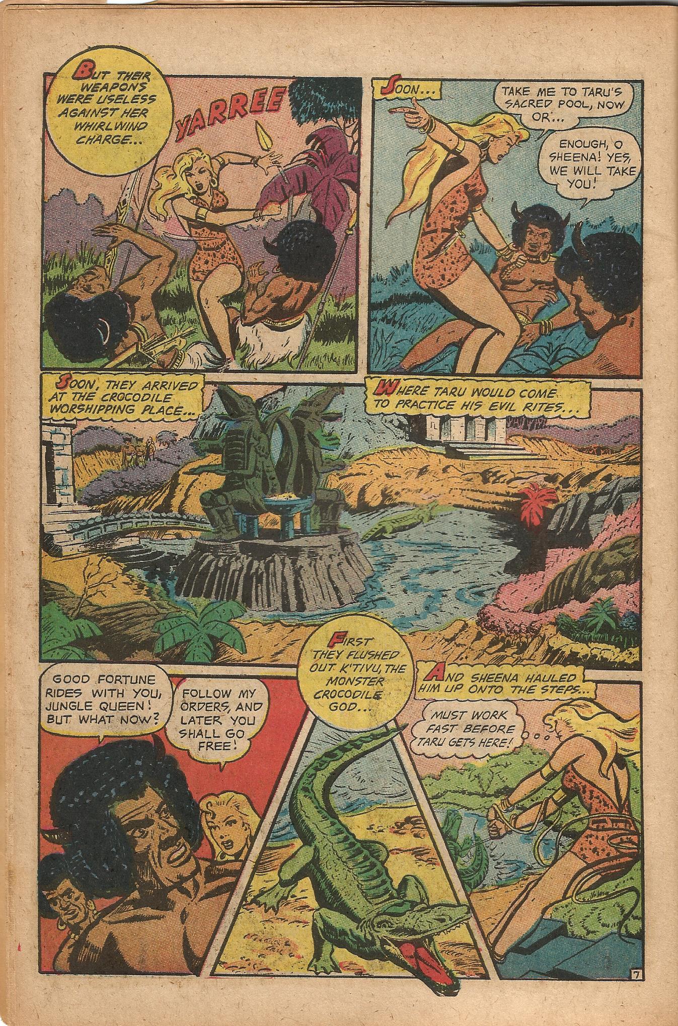 Read online Sheena, Queen of the Jungle (1958) comic -  Issue #9 - 10