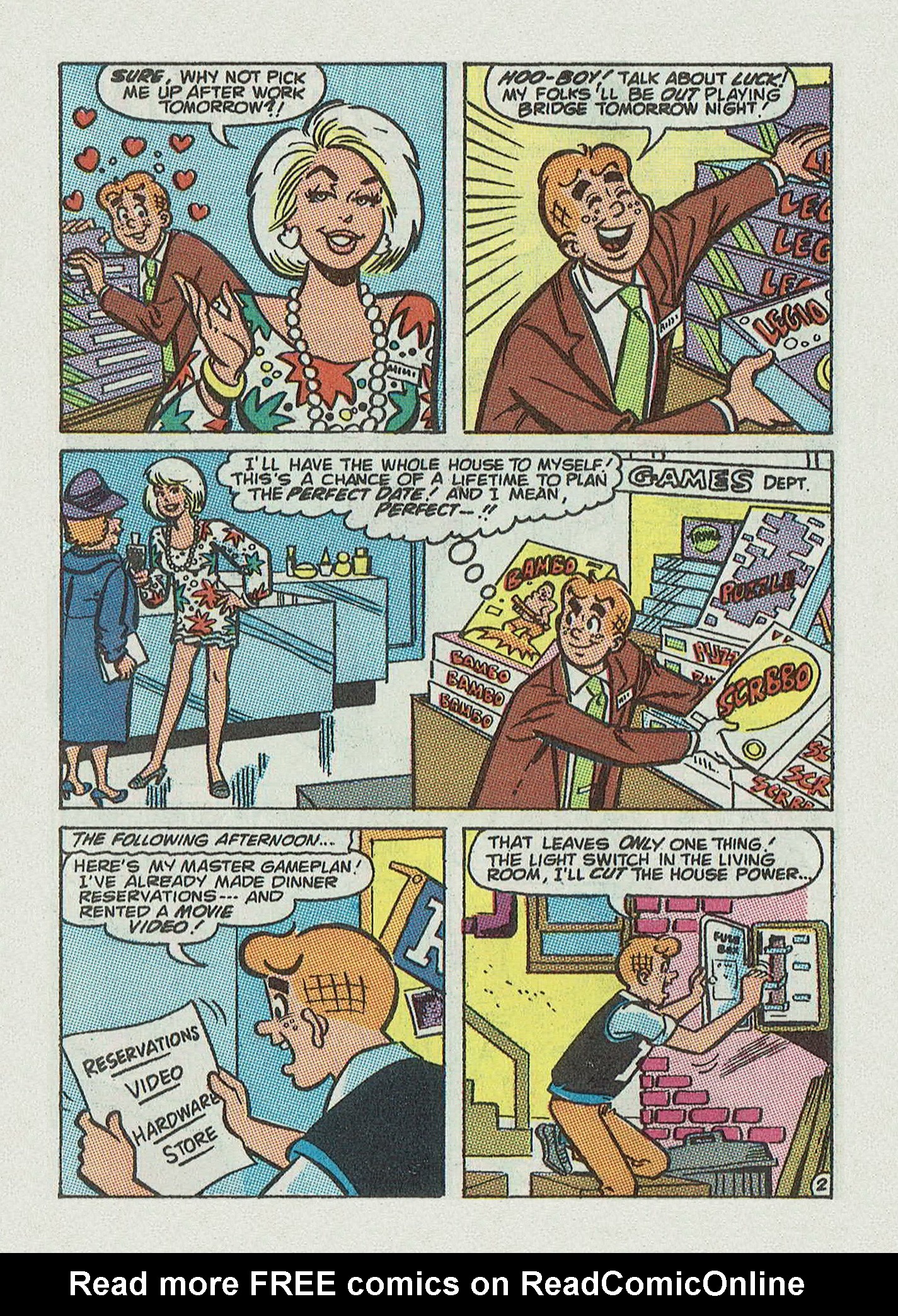 Read online Archie Annual Digest Magazine comic -  Issue #60 - 126