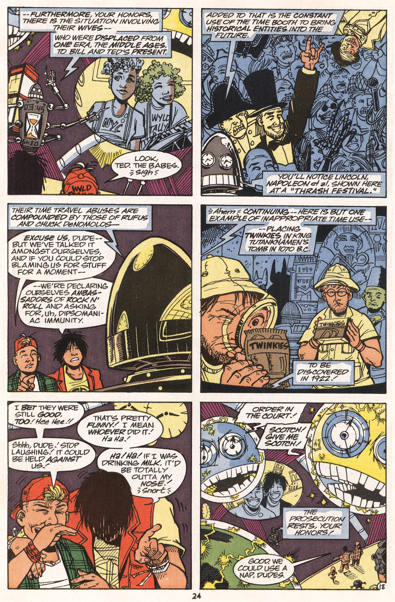 Read online Bill & Ted's Excellent Comic Book comic -  Issue #6 - 24