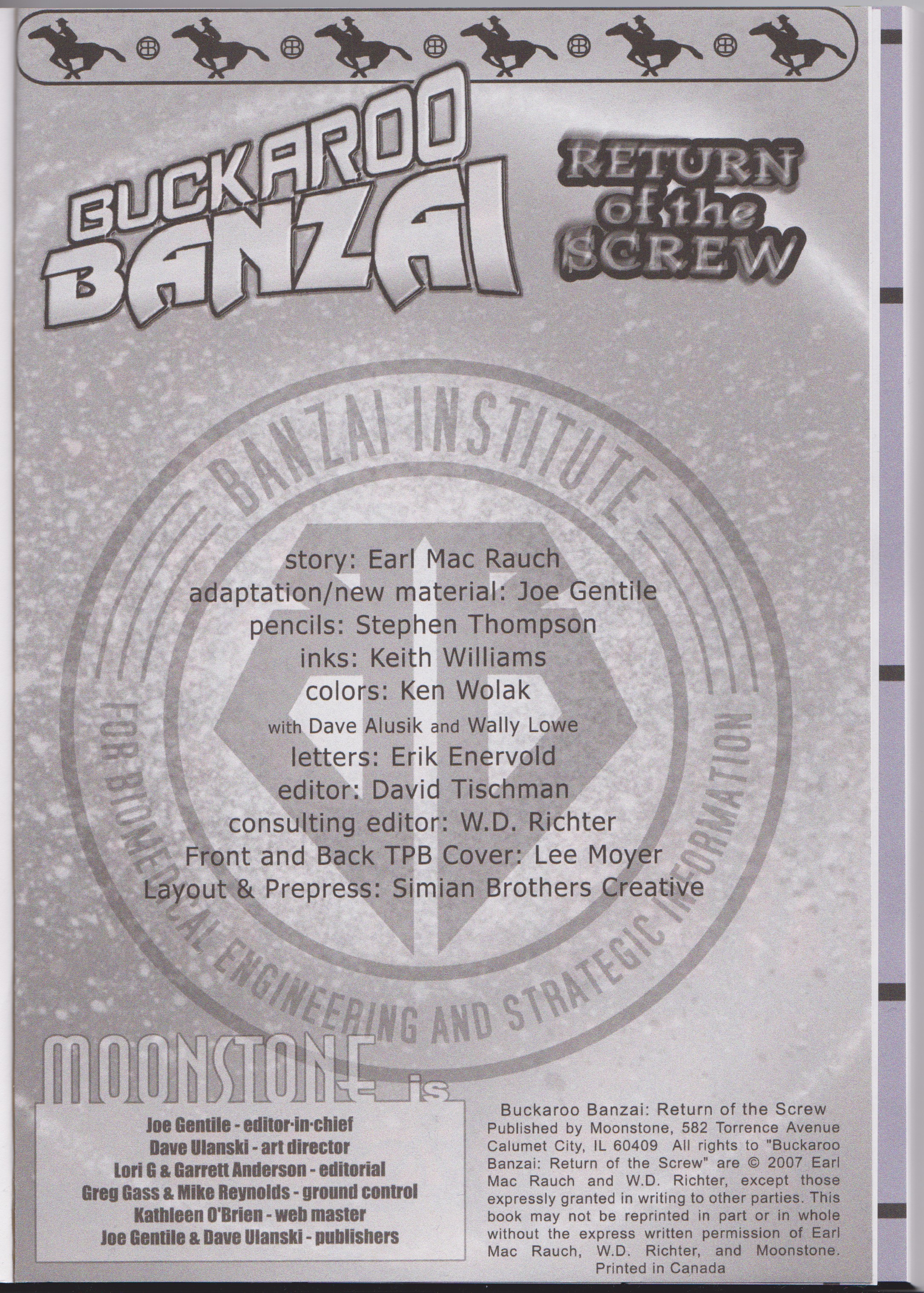 Read online Buckaroo Banzai: Return of the Screw (2007) comic -  Issue # TPB - 2
