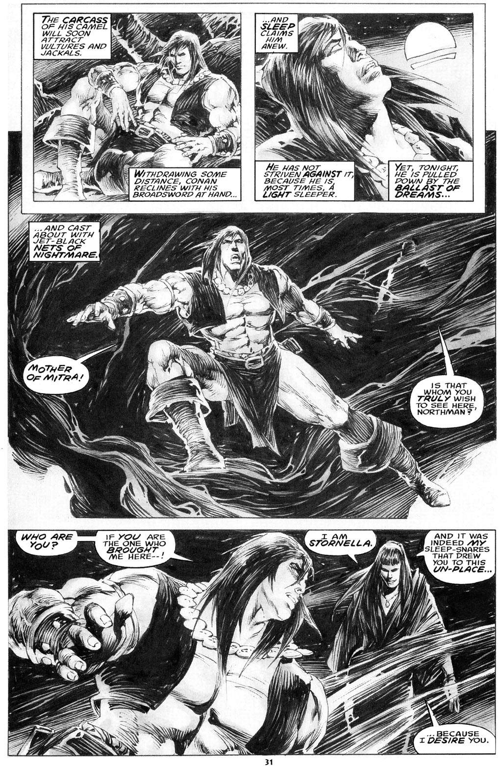 Read online The Savage Sword Of Conan comic -  Issue #216 - 33