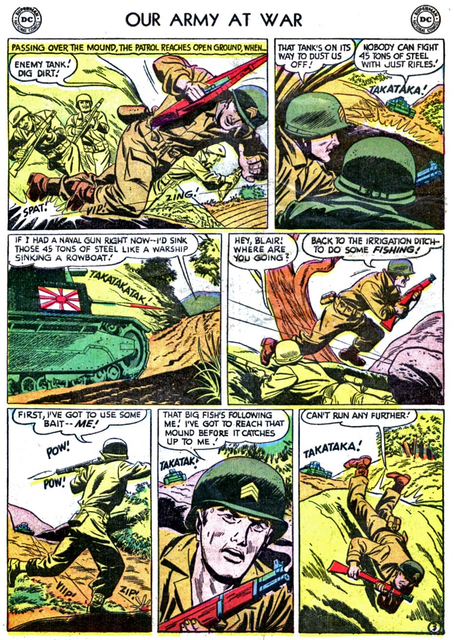 Read online Our Army at War (1952) comic -  Issue #38 - 29