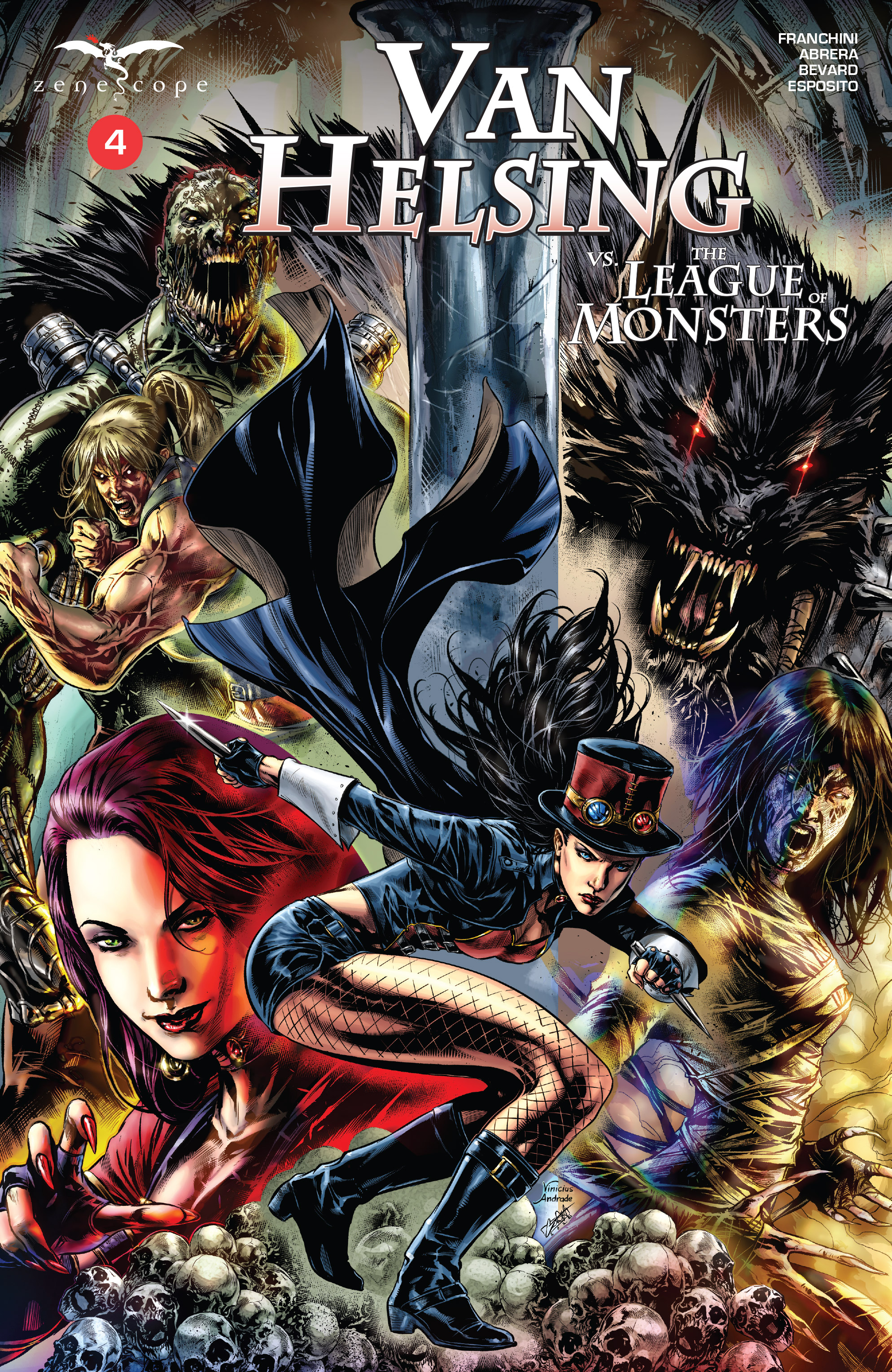 Read online Van Helsing vs The League of Monsters comic -  Issue #4 - 1
