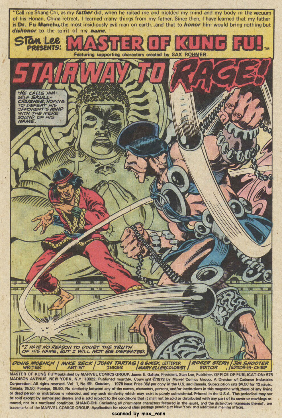 Master of Kung Fu (1974) issue 69 - Page 2